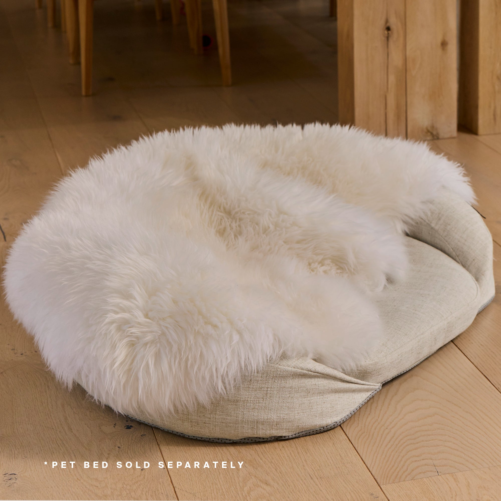 Higher Dose - Natural Sheep Shearling Pet Bed Cover