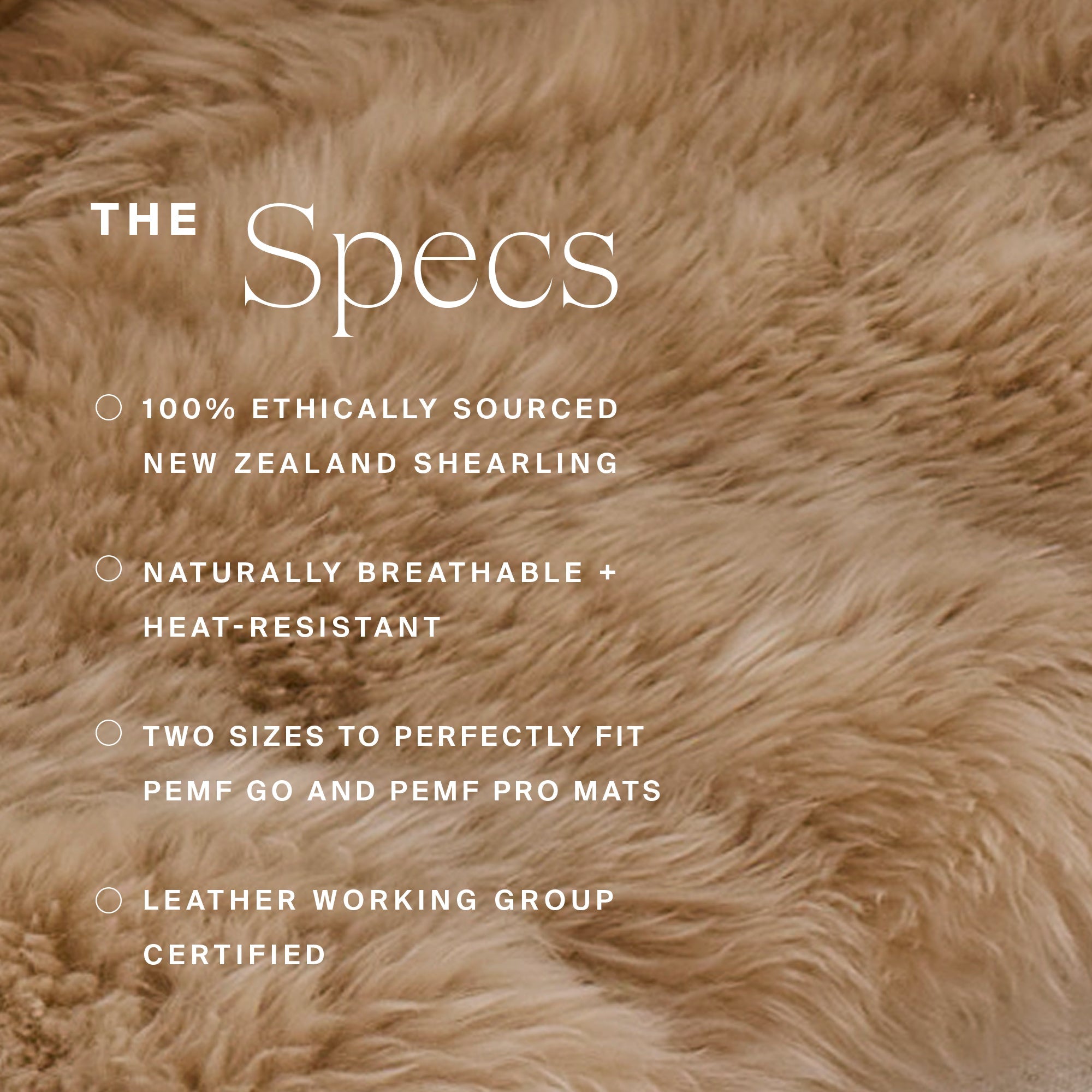 Higher Dose - Natural Sheep Shearling Cover