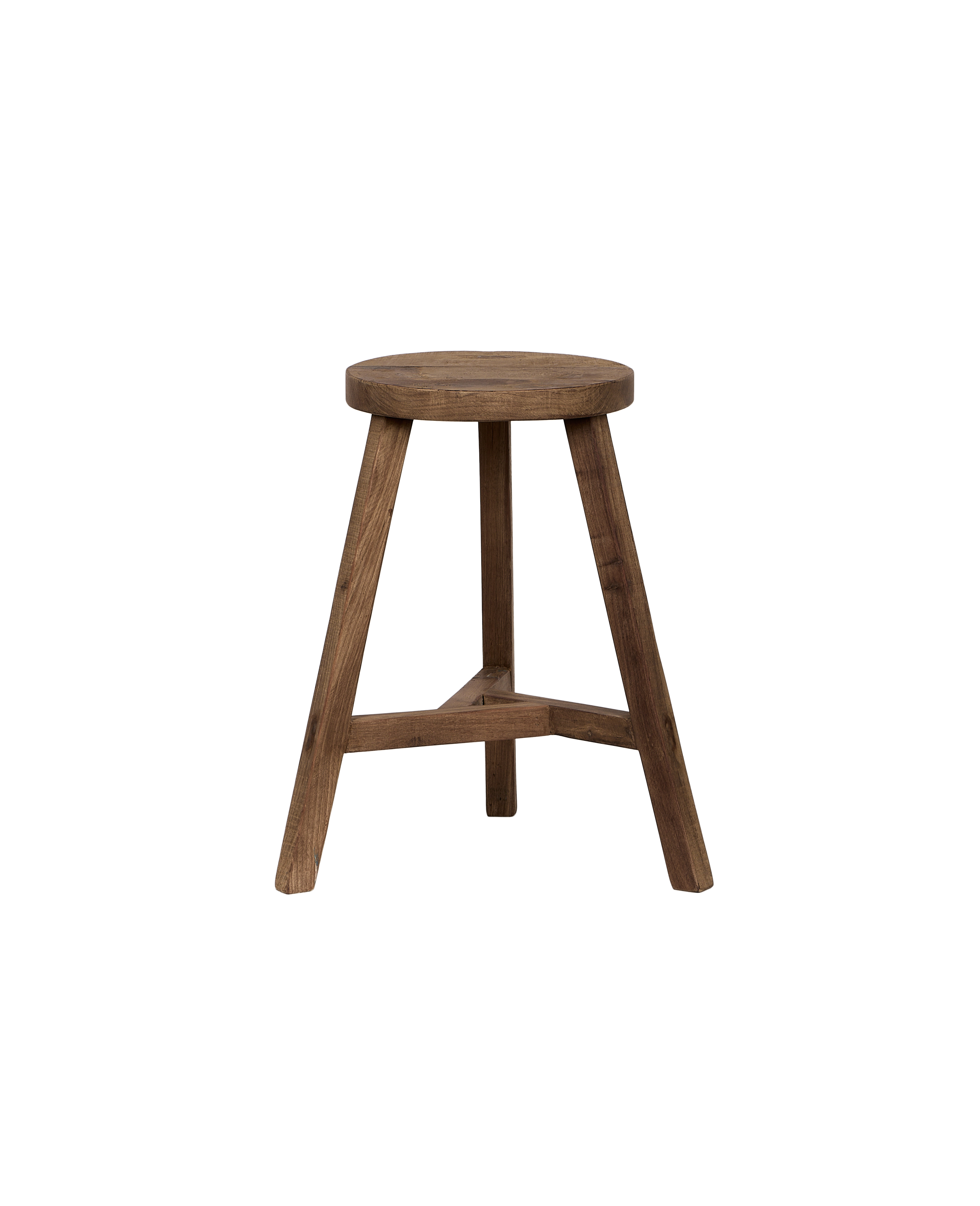 Olive Ateliers - Round Reclaimed Wood Stool