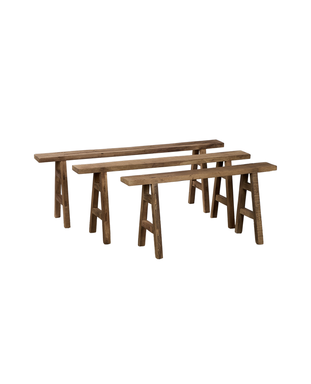 Olive Ateliers - Skinny Reclaimed Wood Bench