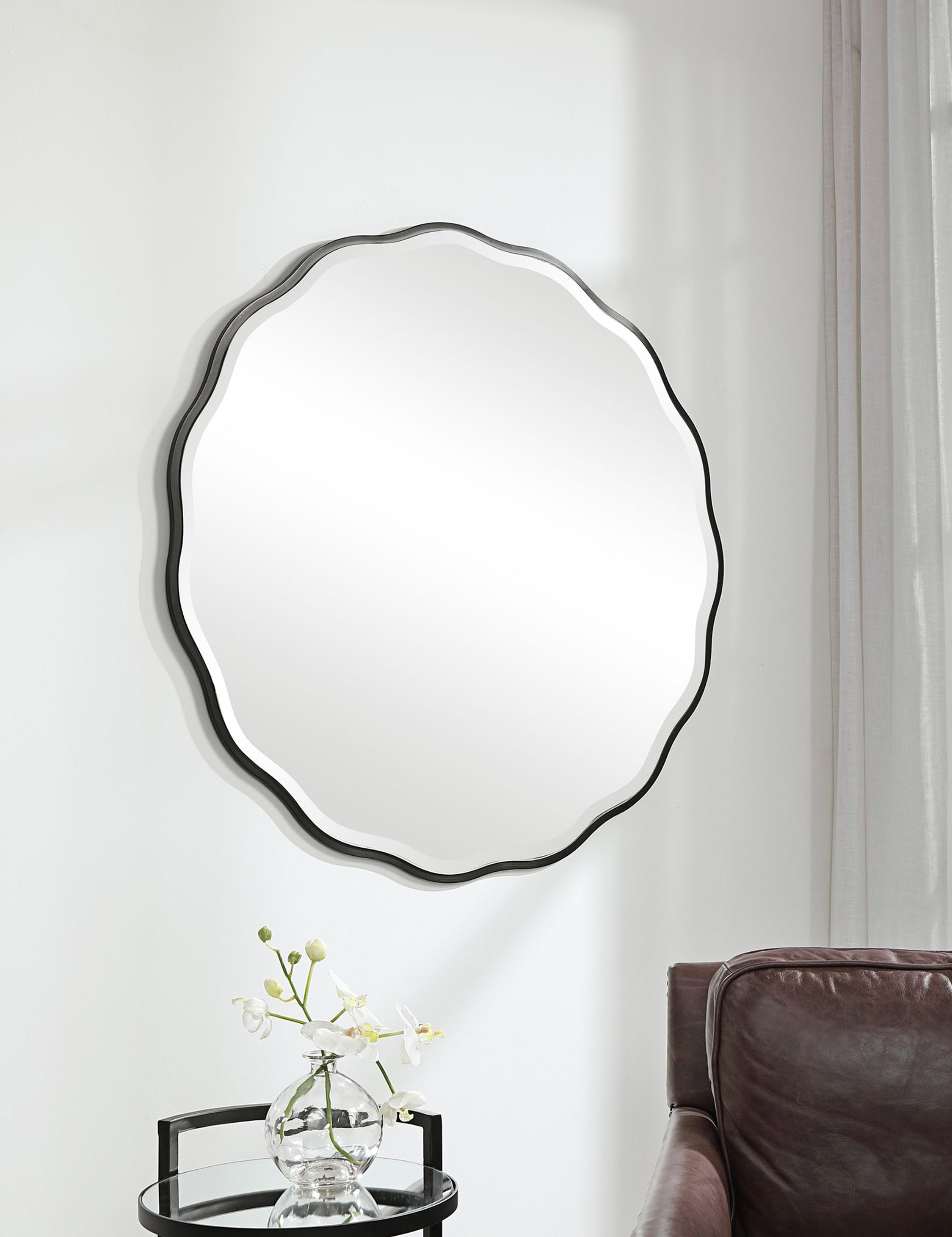 Lulu and Georgia - Ondine Round Mirror
