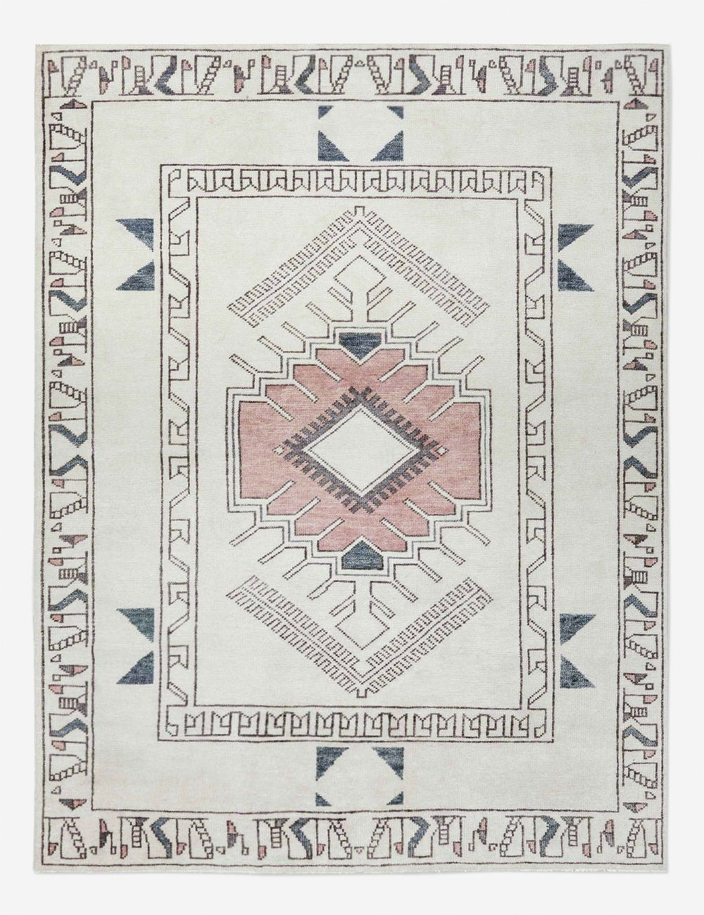 Lulu and Georgia - Zehra Hand - Knotted Wool Rug Swatch 18" x 18"