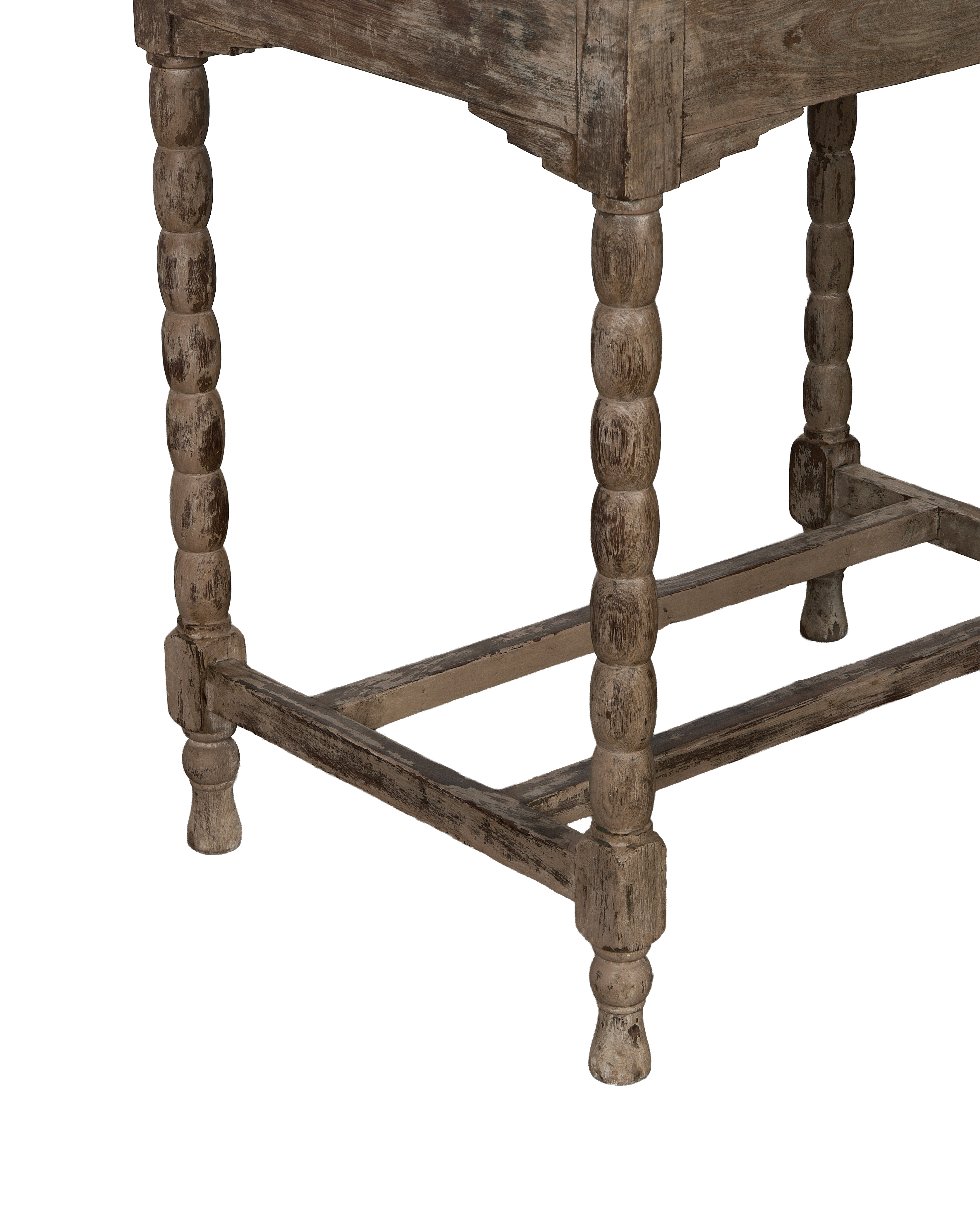 Olive Ateliers - Wood Side Table - Bleached