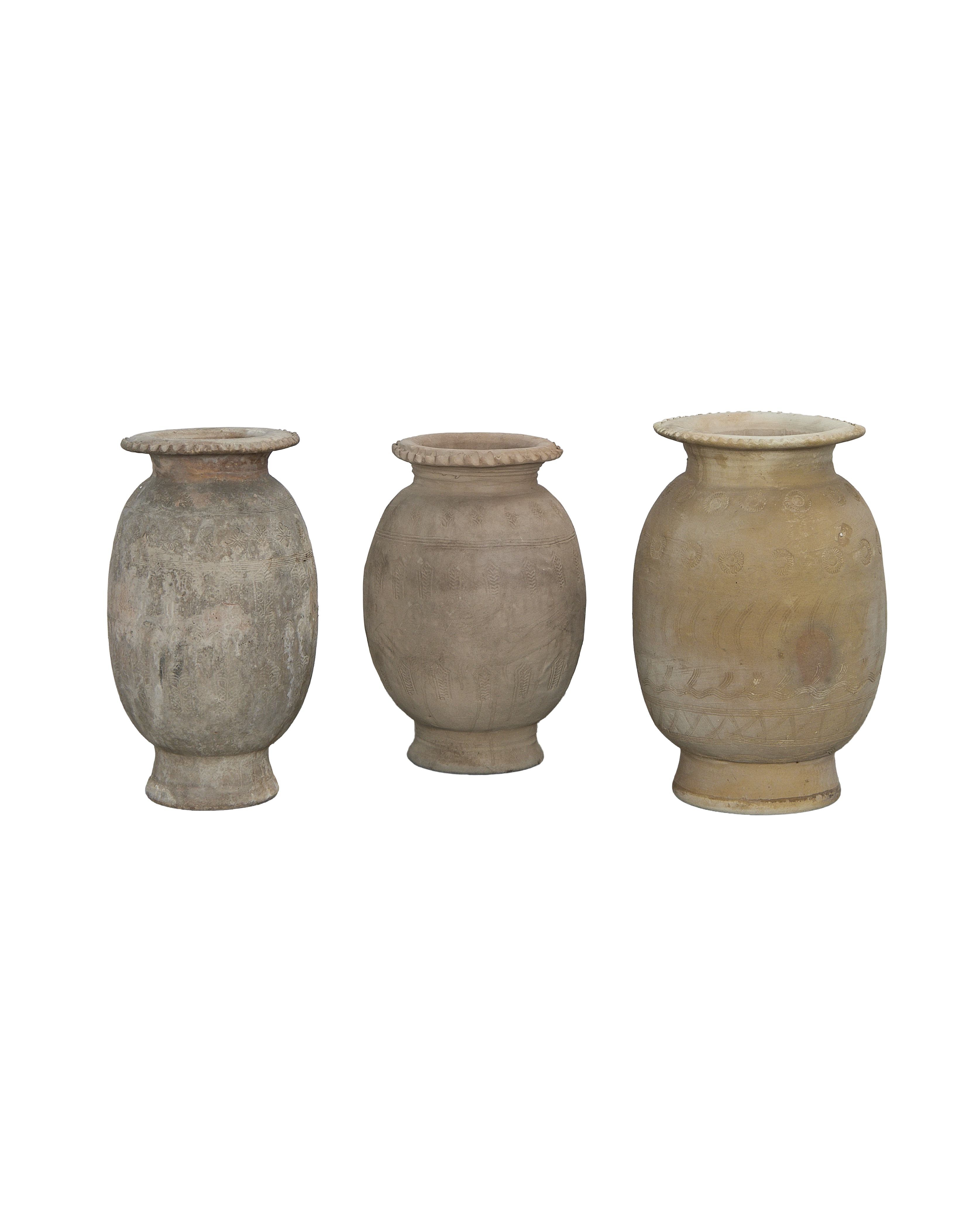 Olive Ateliers - Carved Relief Urn
