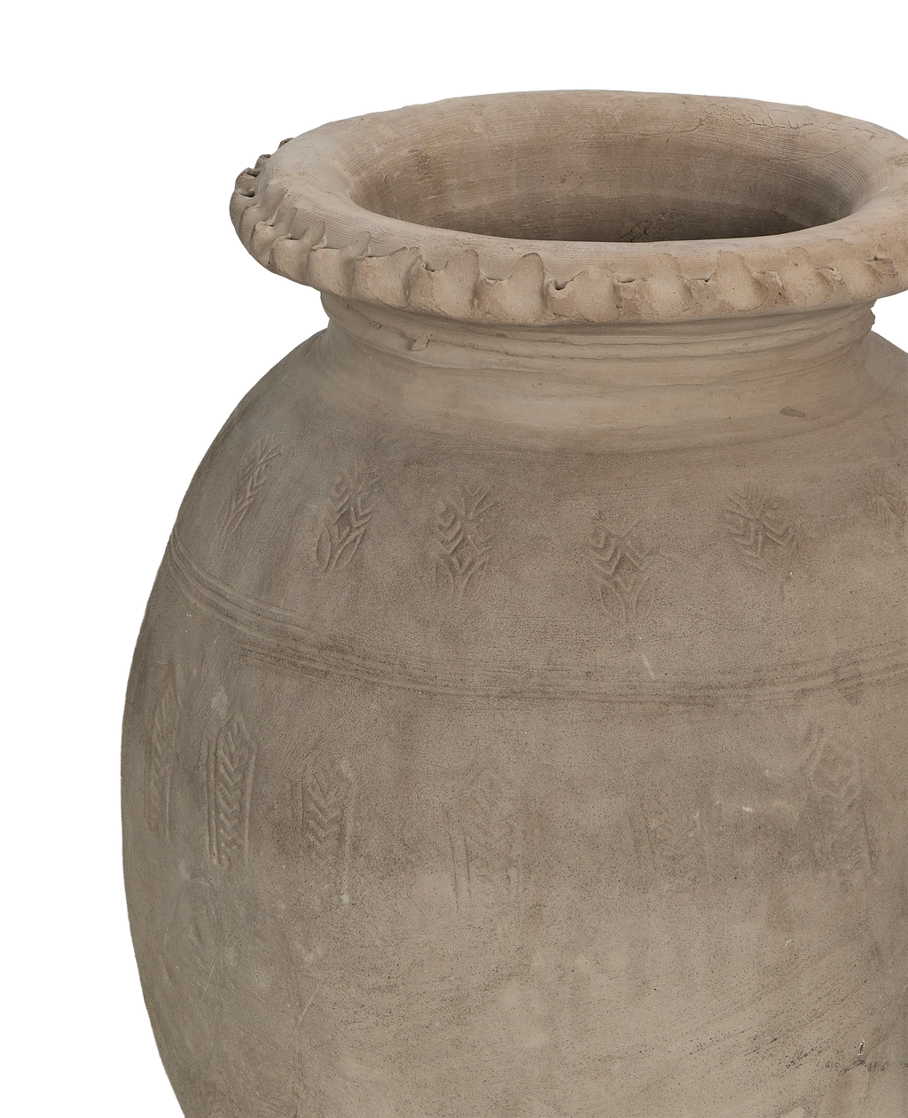 Olive Ateliers - Carved Relief Urn