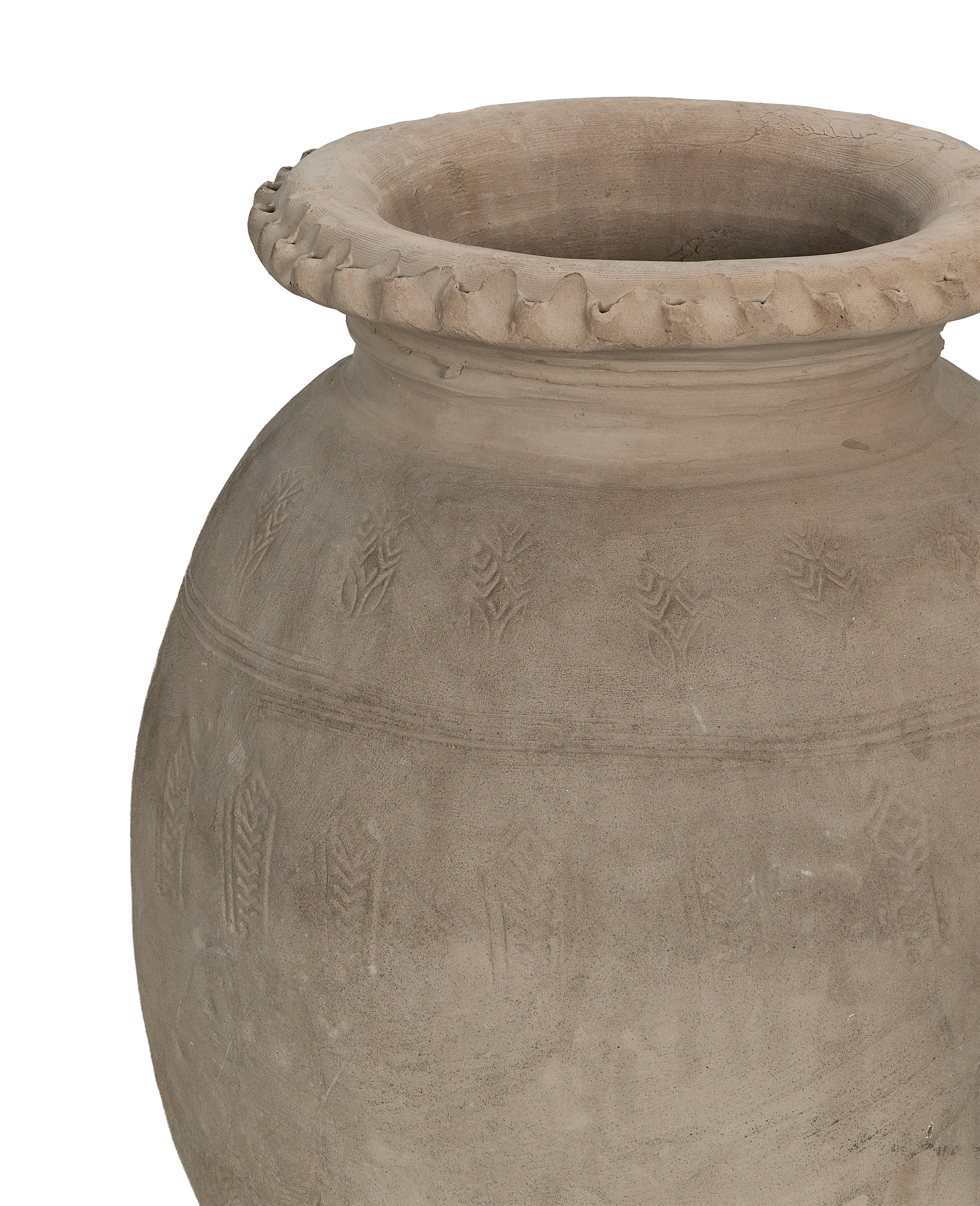 Olive Ateliers - Carved Relief Urn