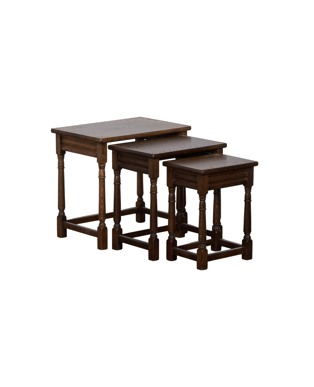Olive Ateliers - Barley Twist Nesting Tables - Set of 3