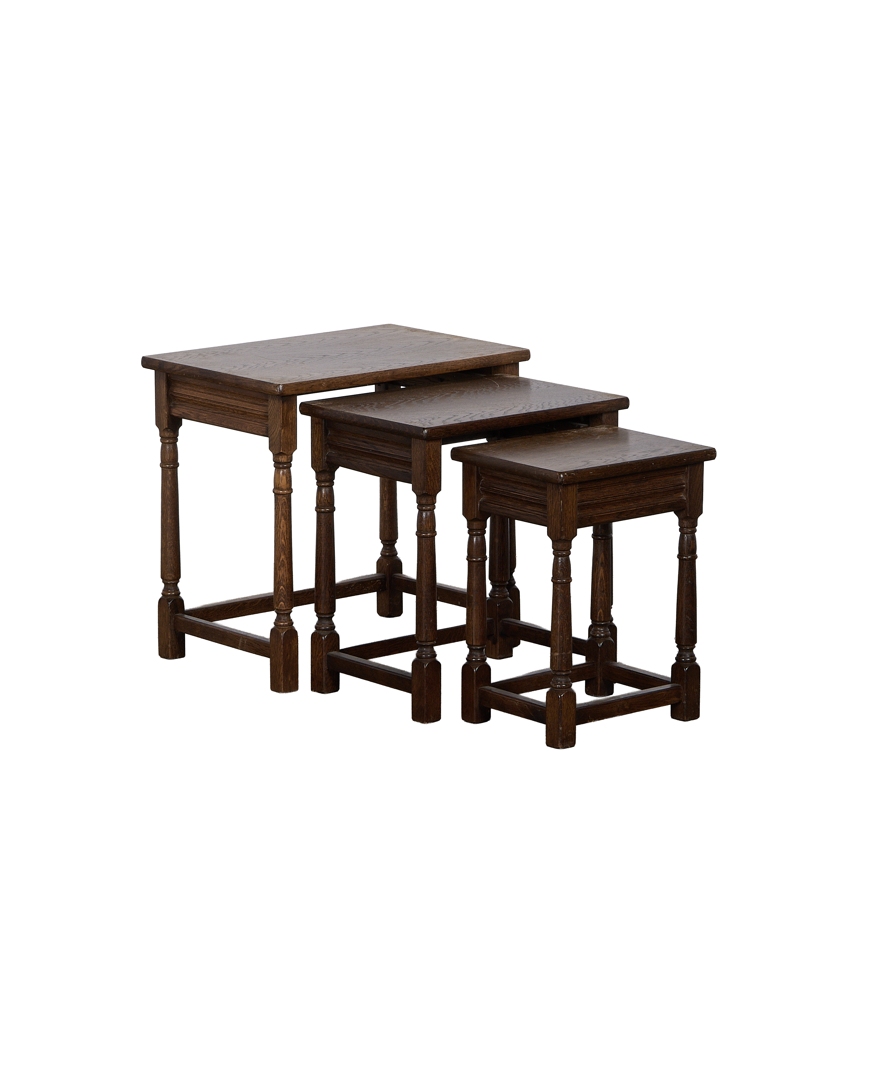 Olive Ateliers - Barley Twist Nesting Tables - Set of 3