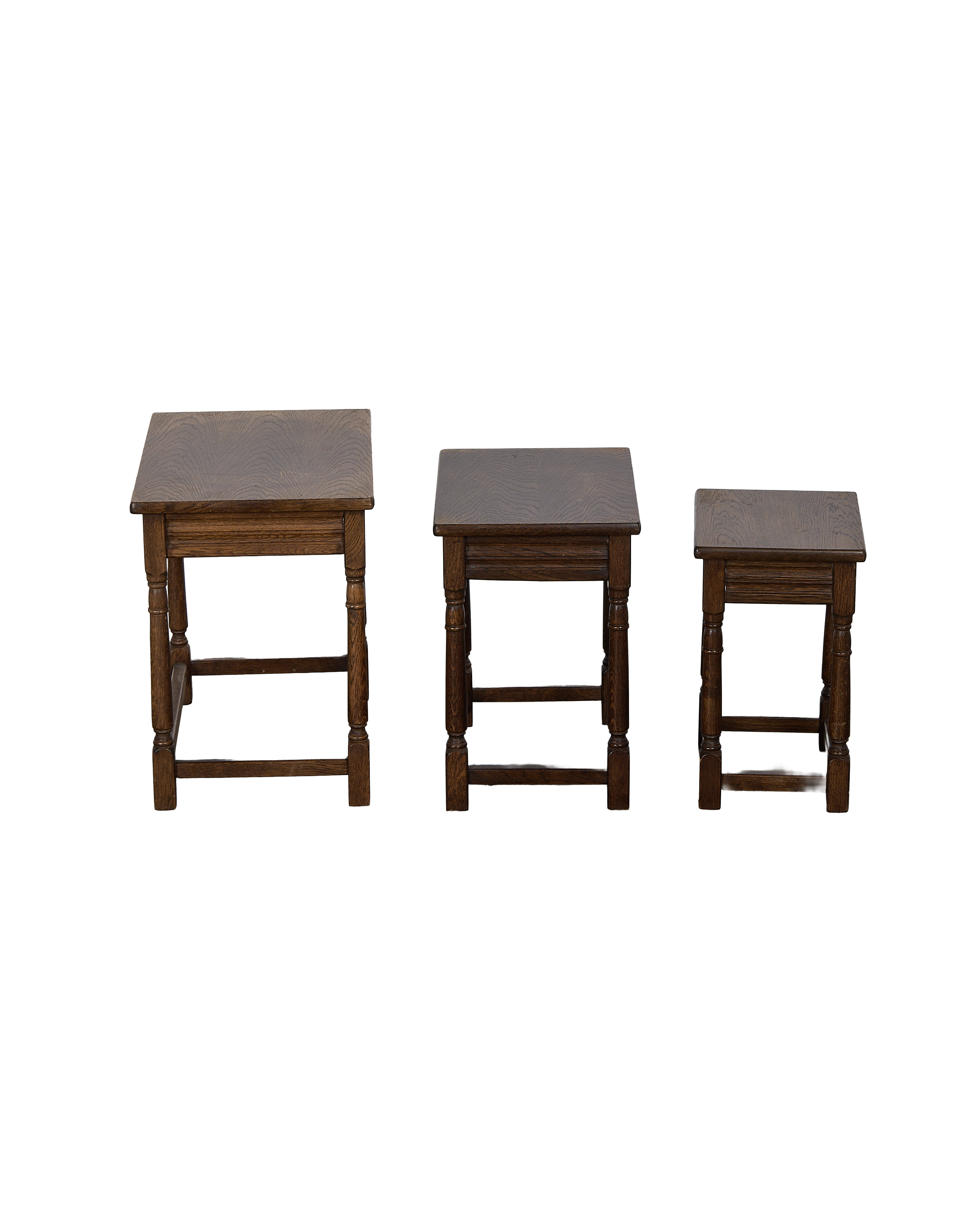 Olive Ateliers - Barley Twist Nesting Tables - Set of 3