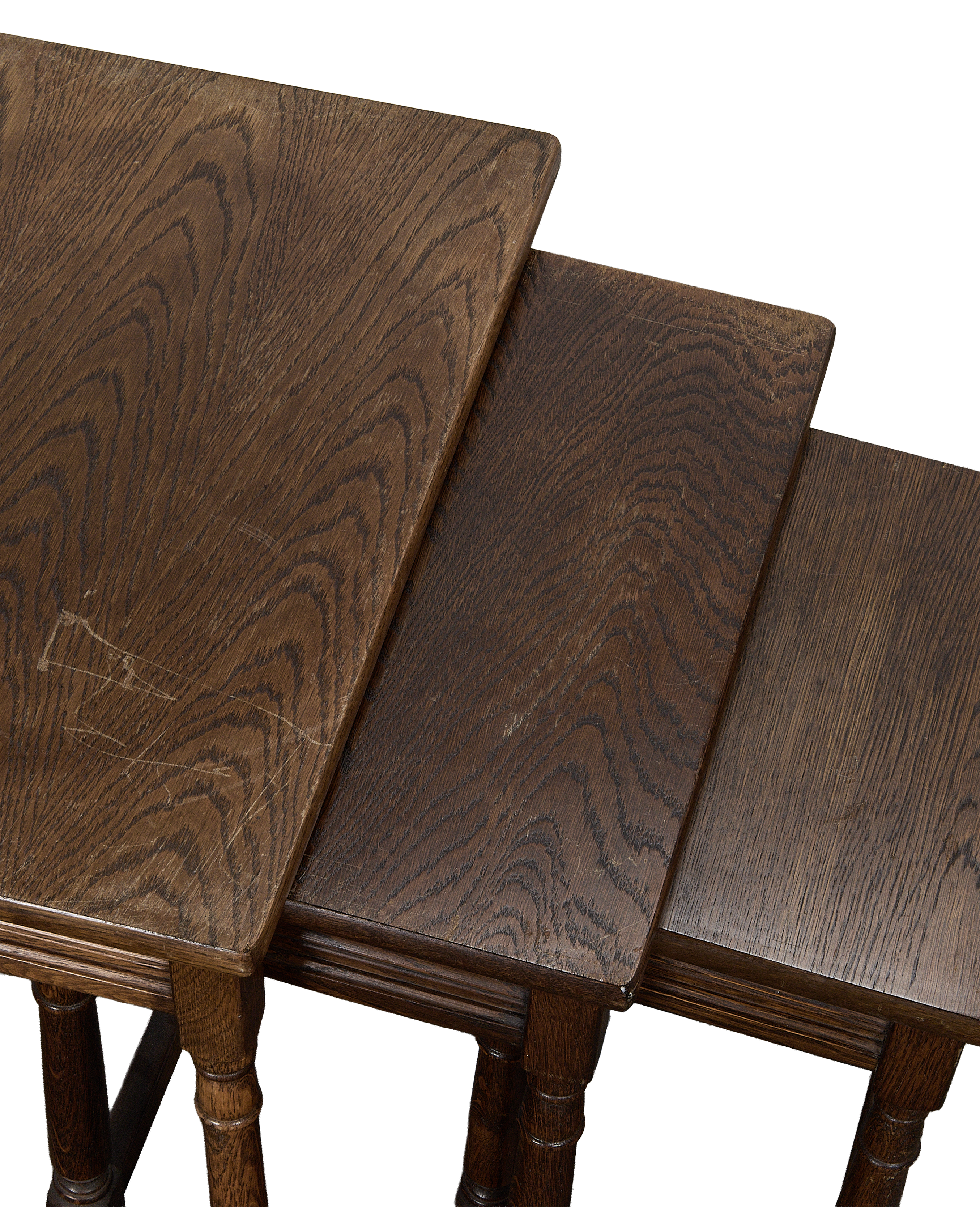 Olive Ateliers - Barley Twist Nesting Tables - Set of 3