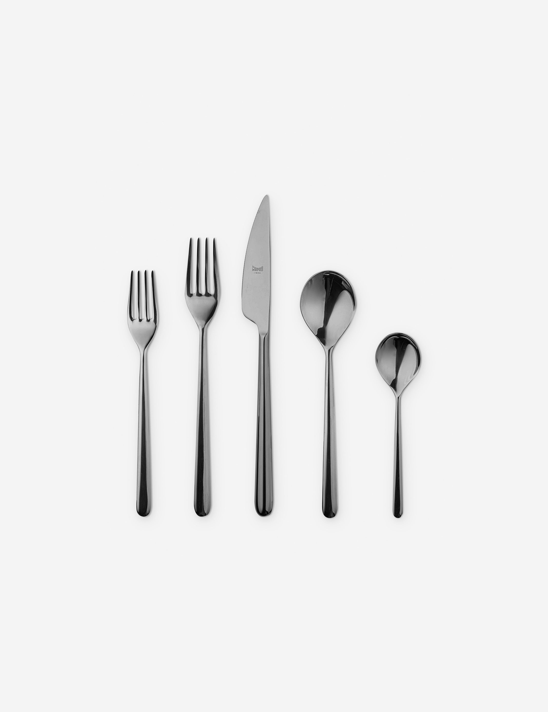 Lulu and Georgia - Linea Flatware 5 - Piece Set by Mepra