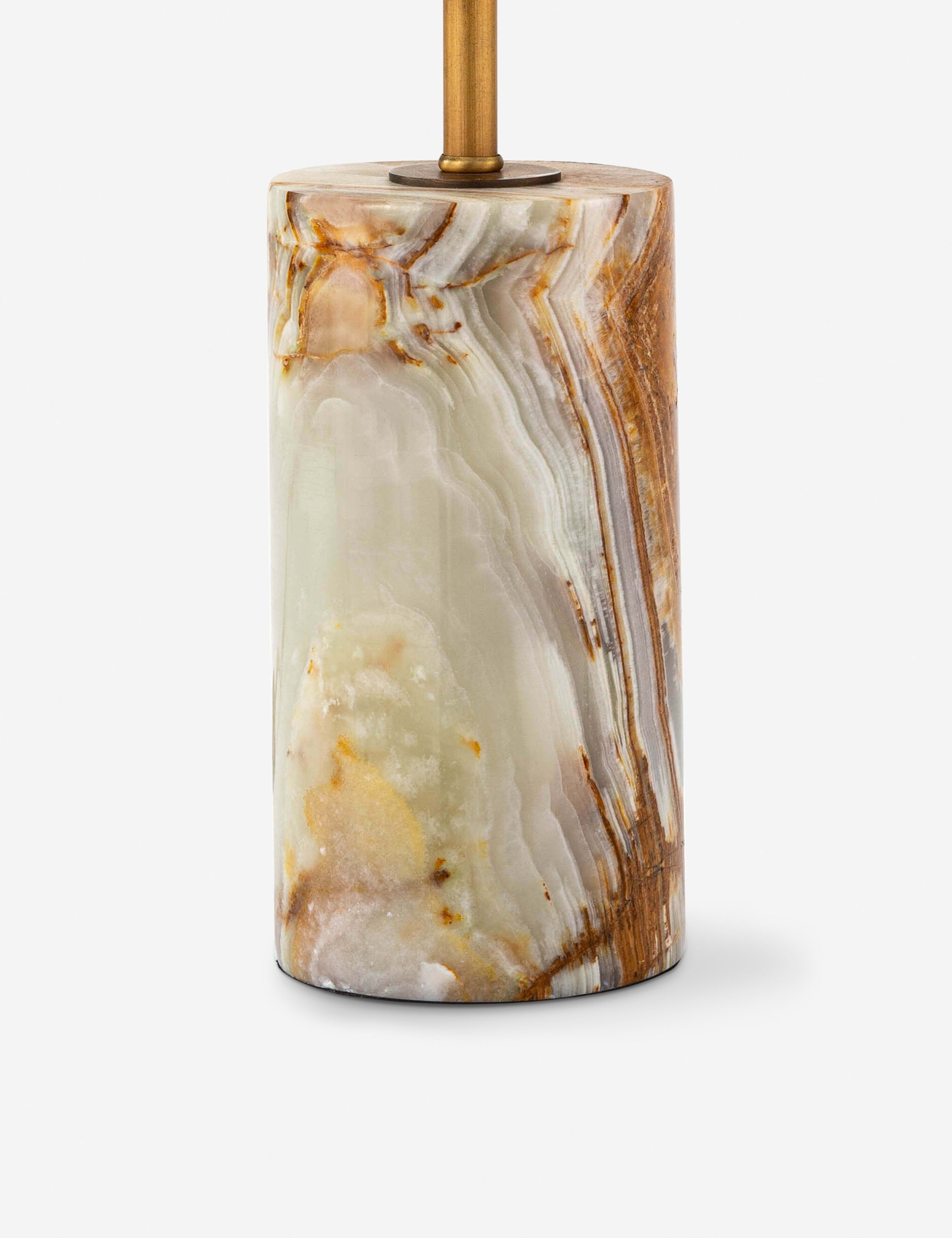 Lulu and Georgia - Jade and Brass Mini Table Lamp by Regina Andrew