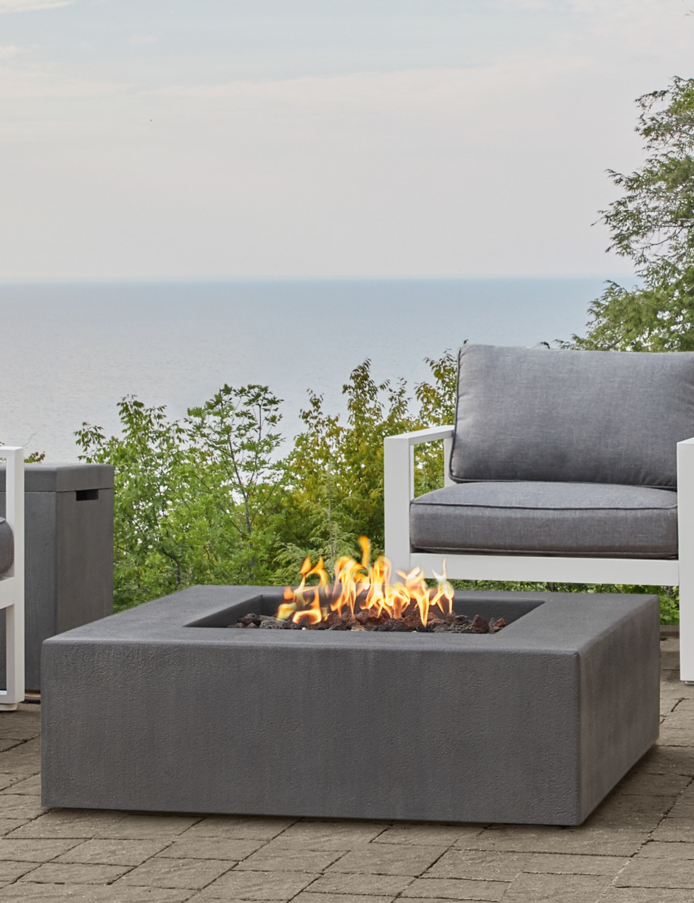 Lulu and Georgia - Auberon Fire Table