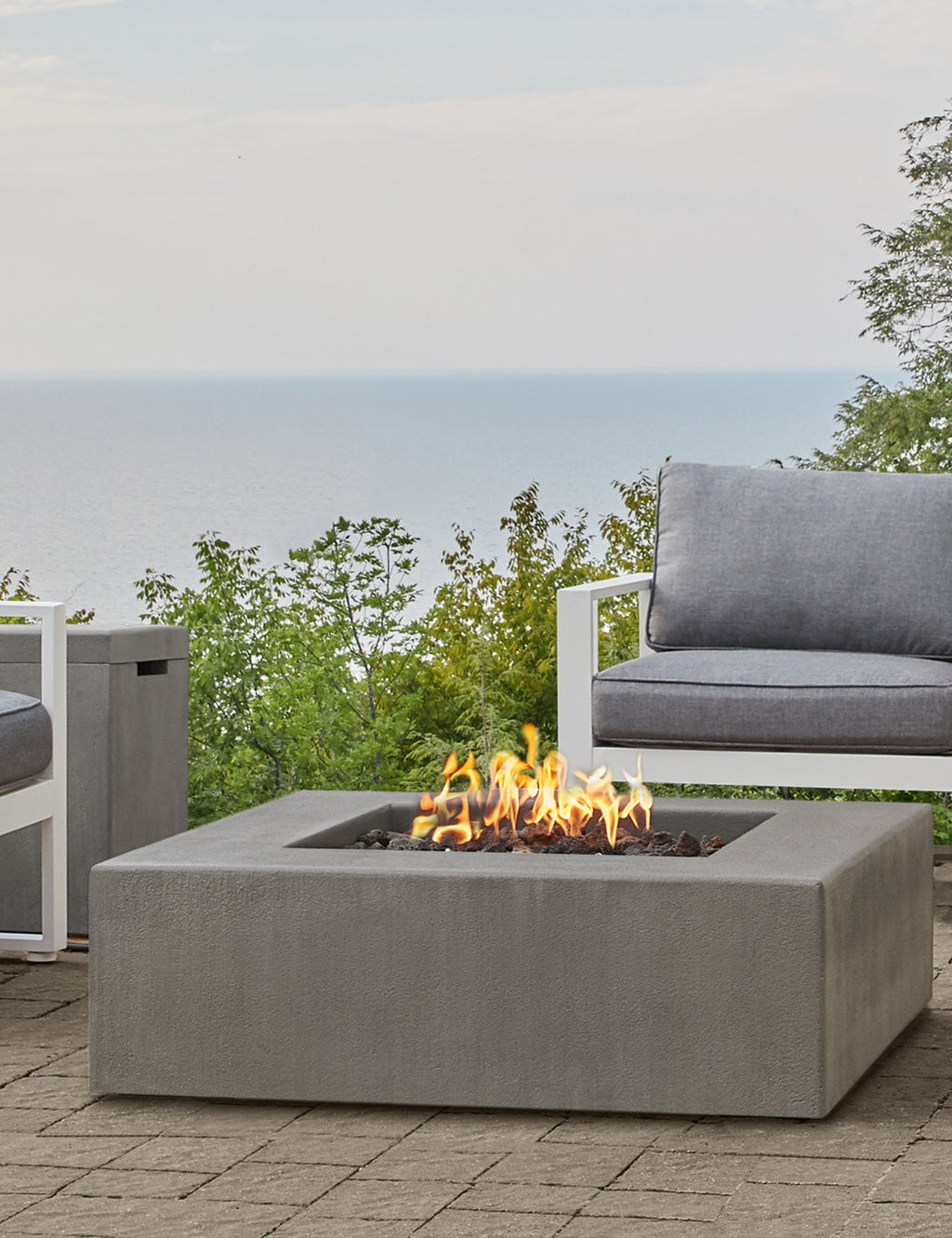 Lulu and Georgia - Auberon Fire Table