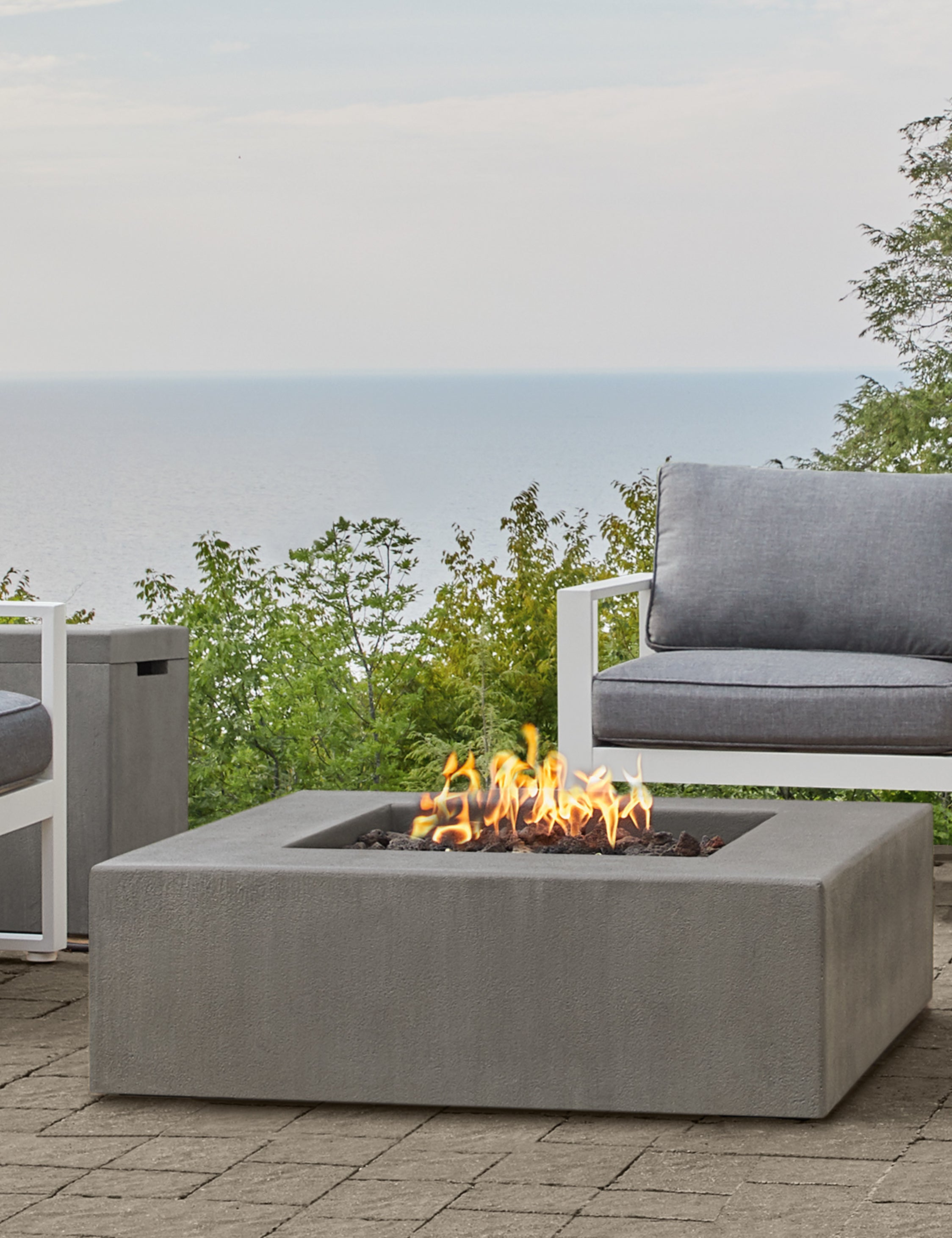 Lulu and Georgia - Auberon Fire Table