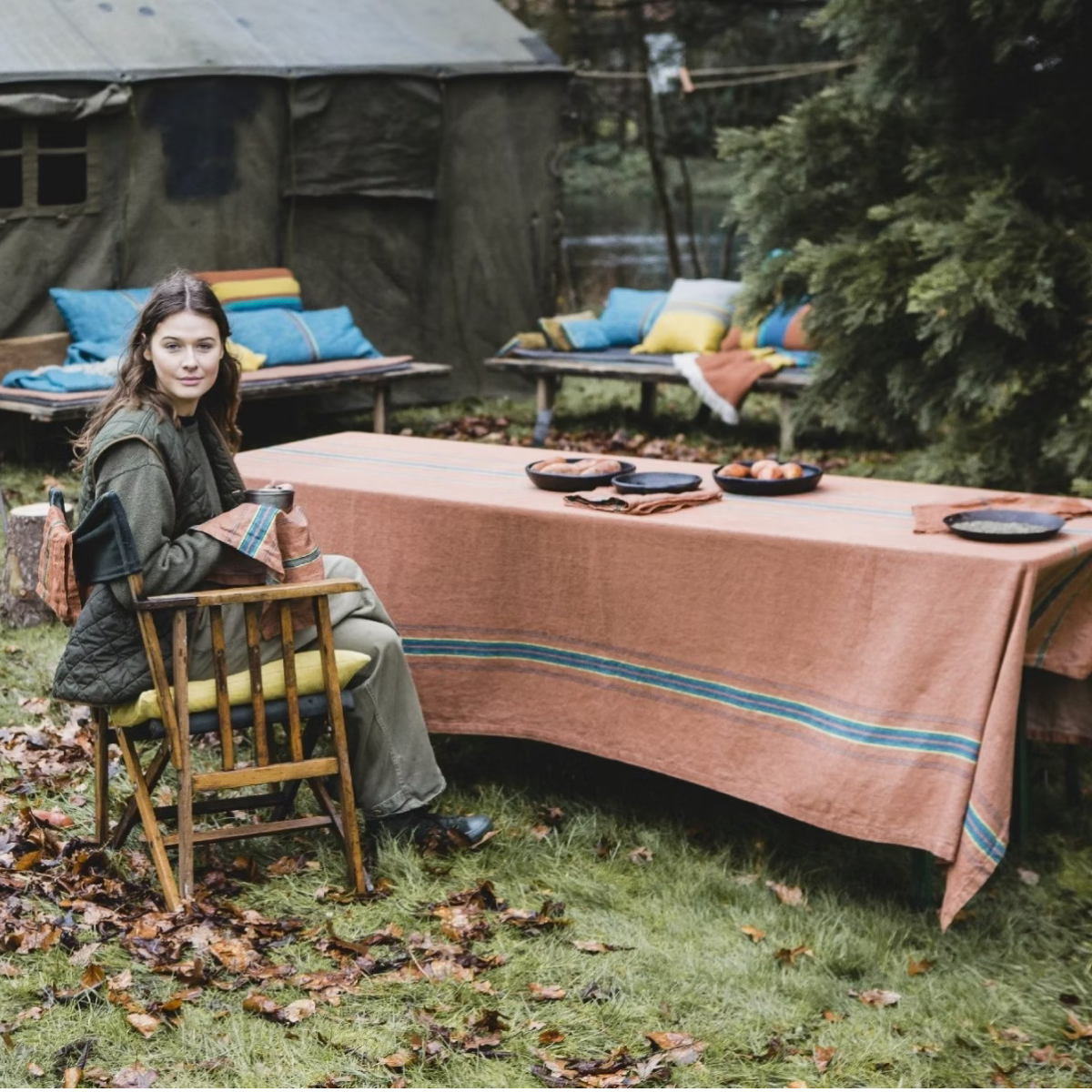 Urban Natural - Ontario Stripe Tablecloth