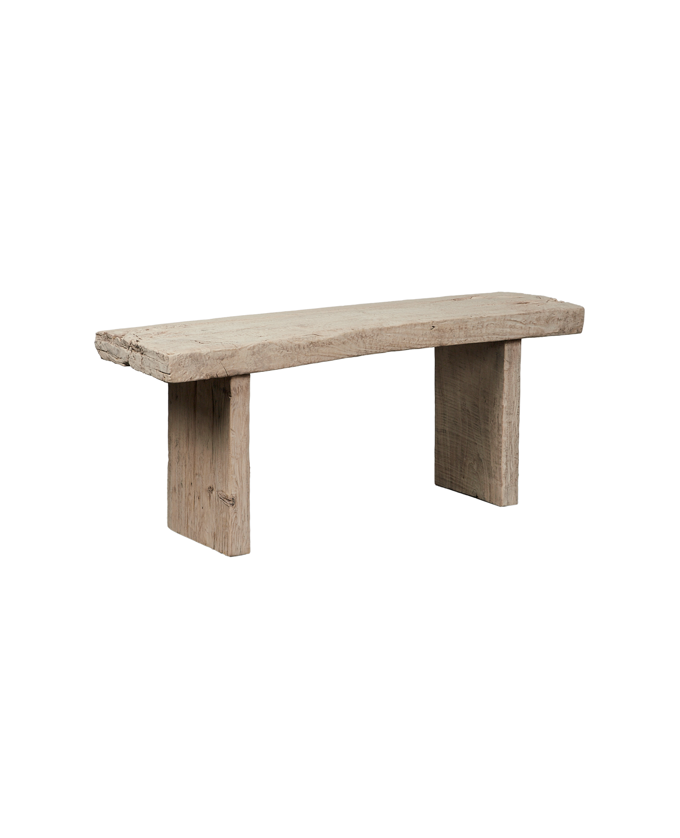 Olive Ateliers - Chunky Elm Bench - Bleached