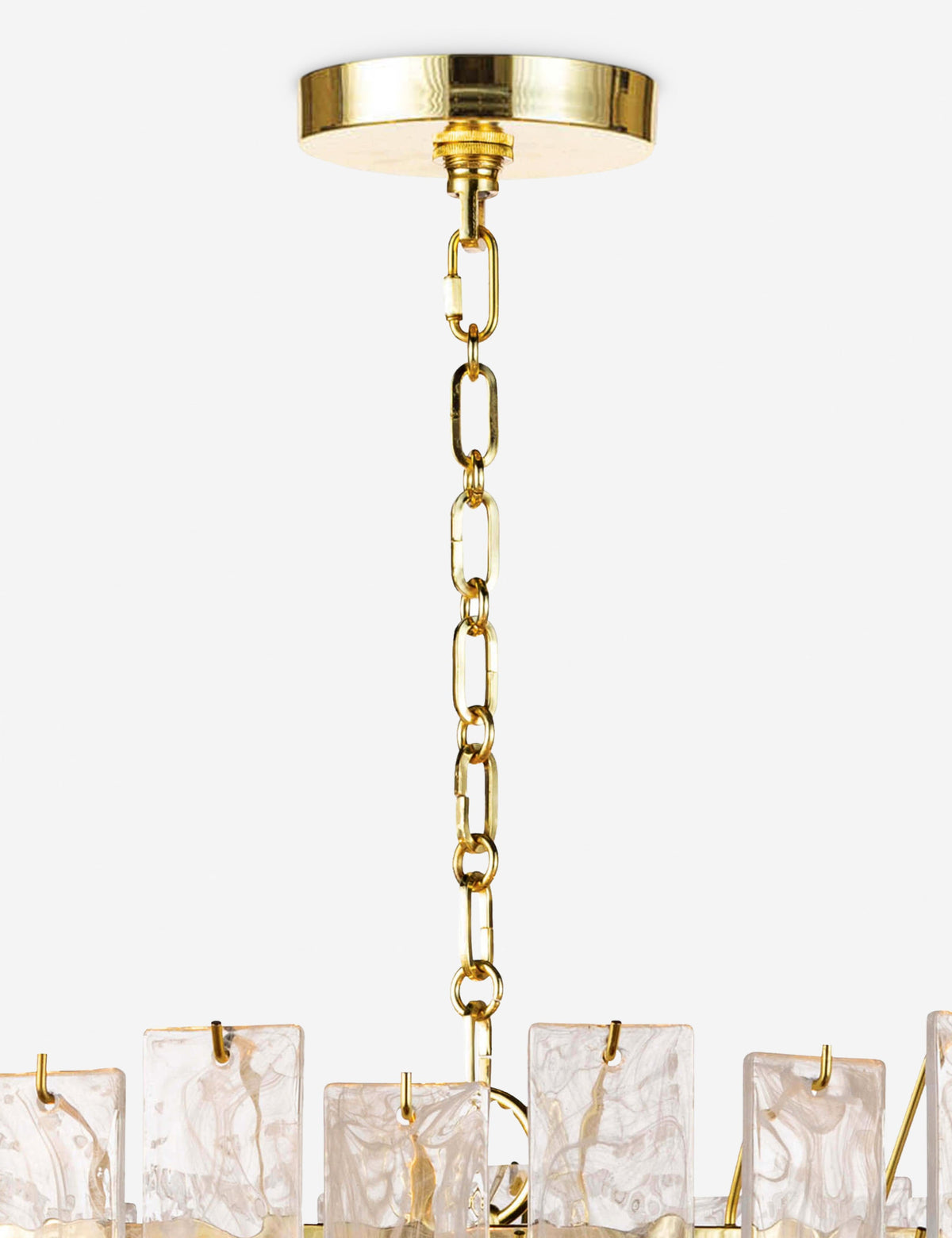 Lulu and Georgia - Open Box: Glacier Chandelier, Brass 31"Dia by Regina Andrew