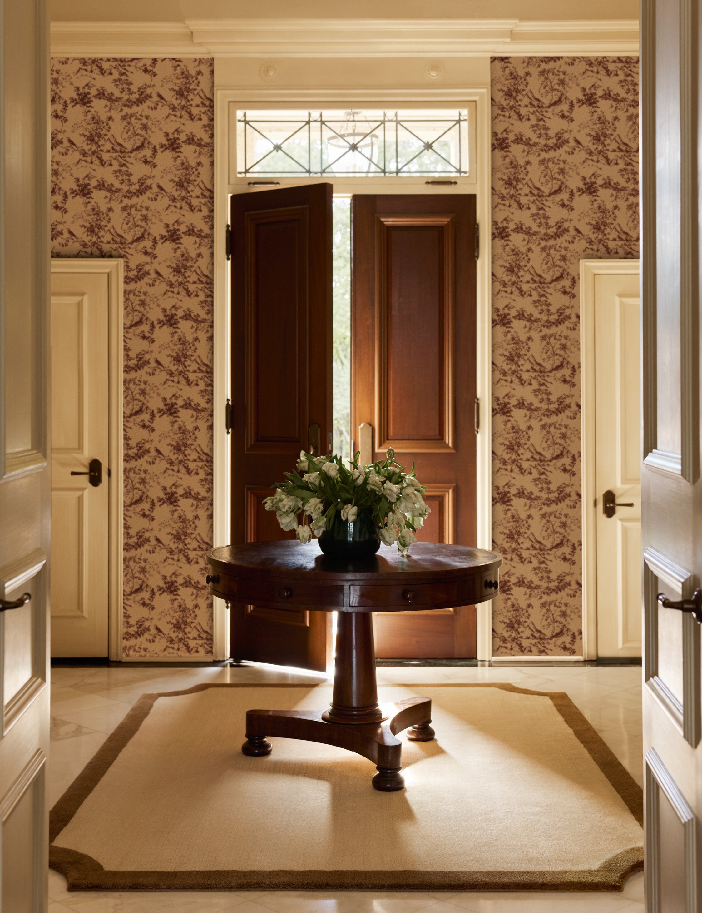 Lulu and Georgia - Clapham Handloom Wool Rug Swatch by Jake Arnold, Ivory