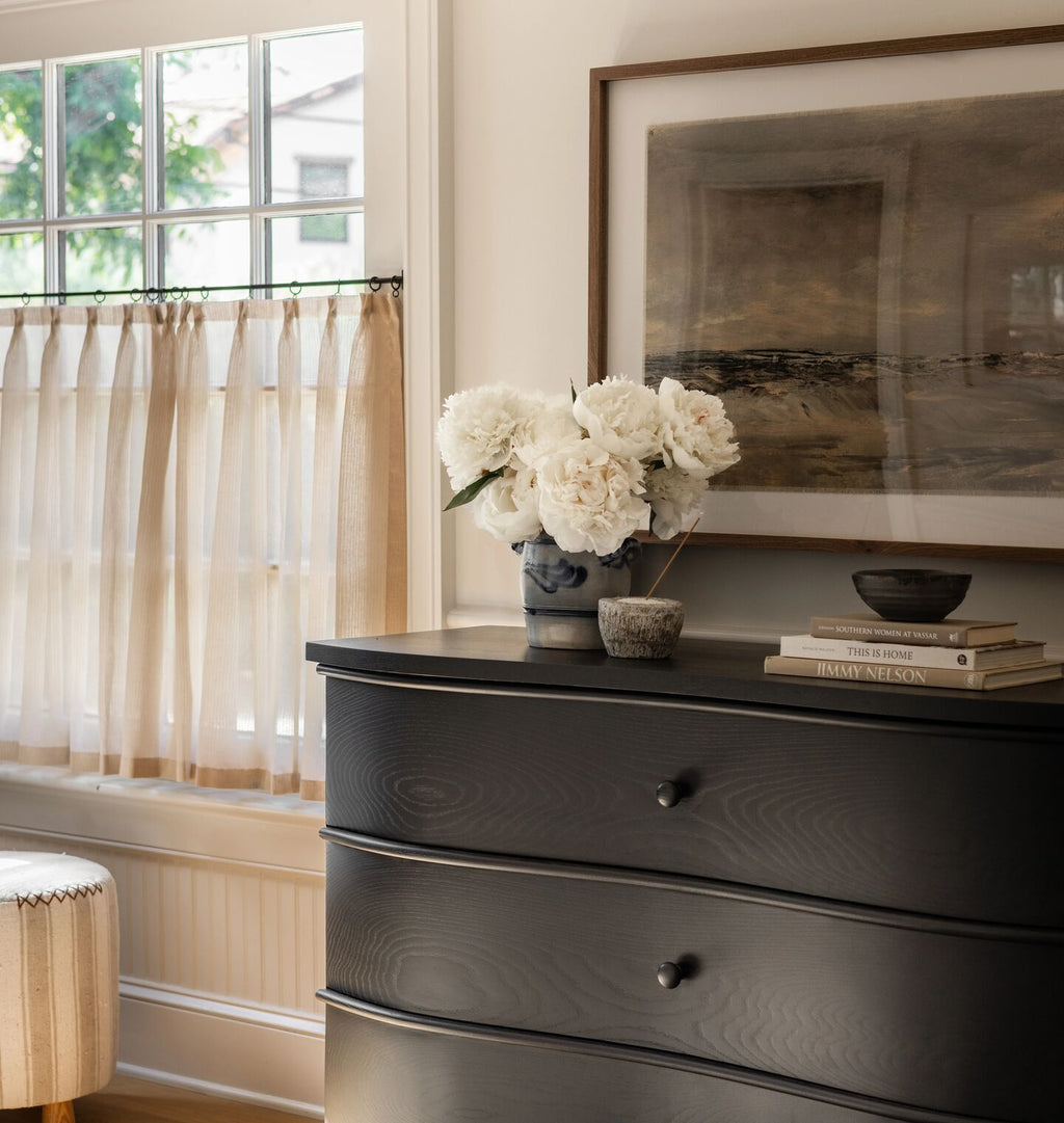 Amber Interiors - Triple Pinch Pleat Cafe Curtains