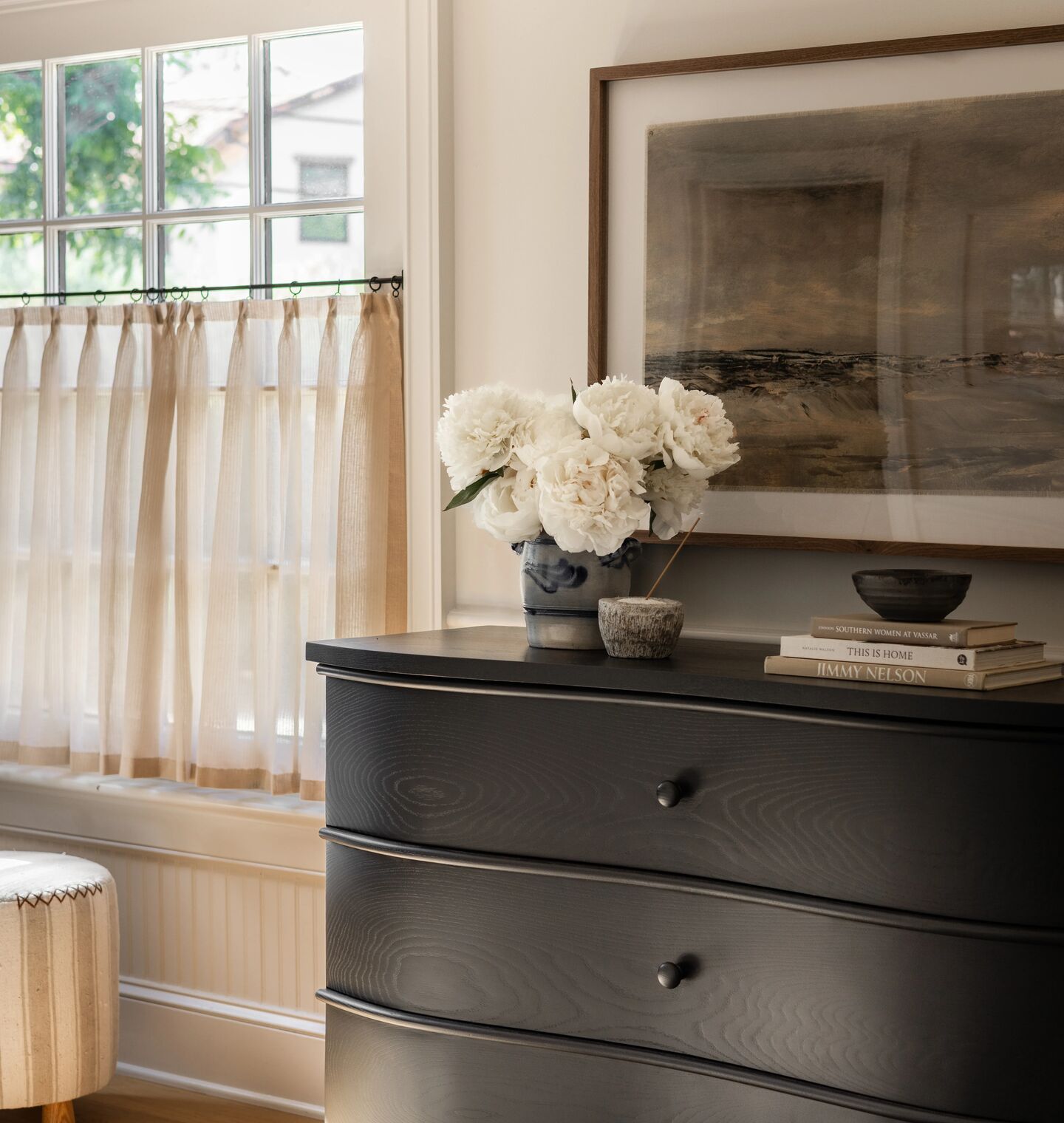 Amber Interiors - Triple Pinch Pleat Cafe Curtains