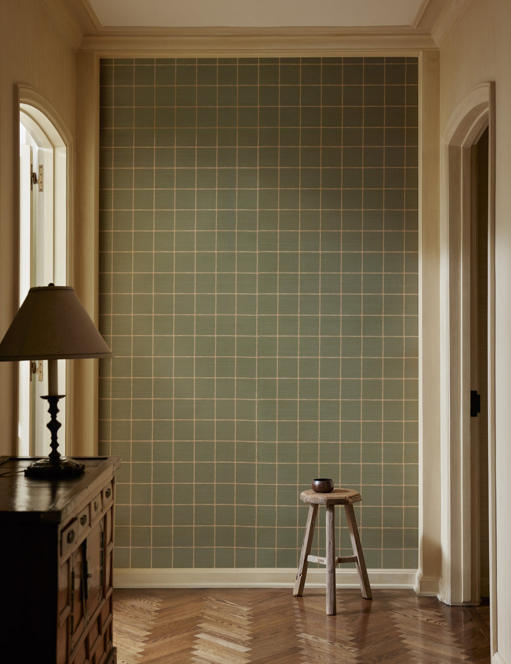 Lulu and Georgia - Beddow Grasscloth Wallpaper by Jake Arnold