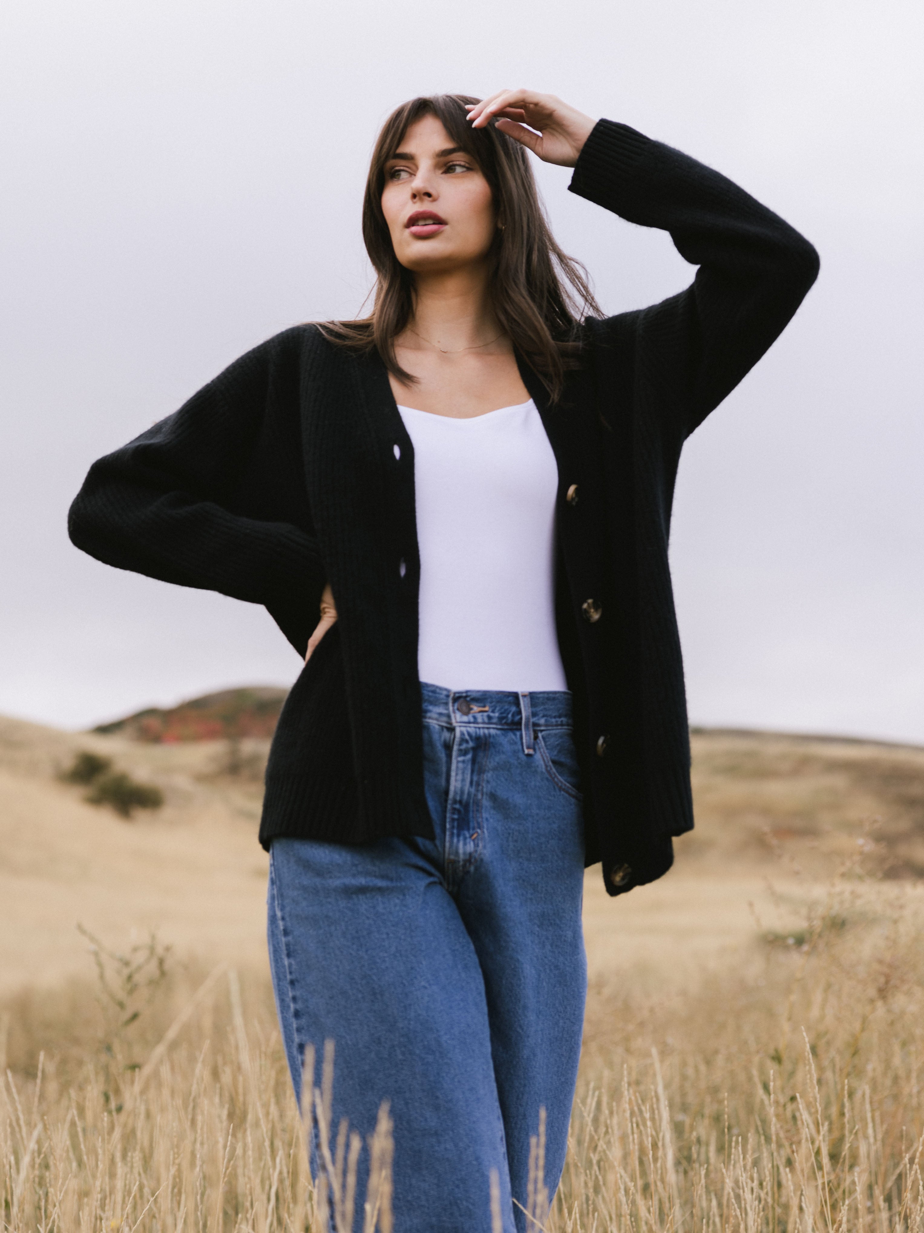 Cozy Earth - Oversized Sunday Cashmere Cardigan - Wholesale