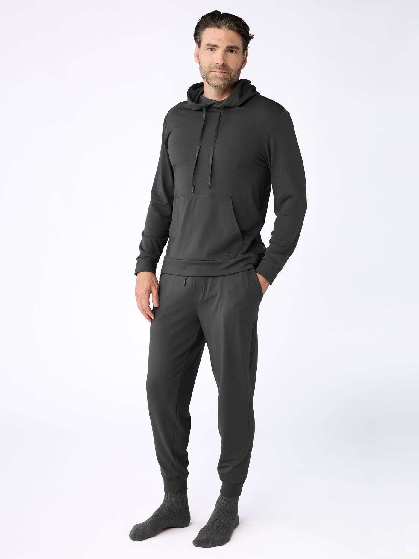 Cozy Earth - Men's Brushed Bamboo Hoodie & Jogger Set