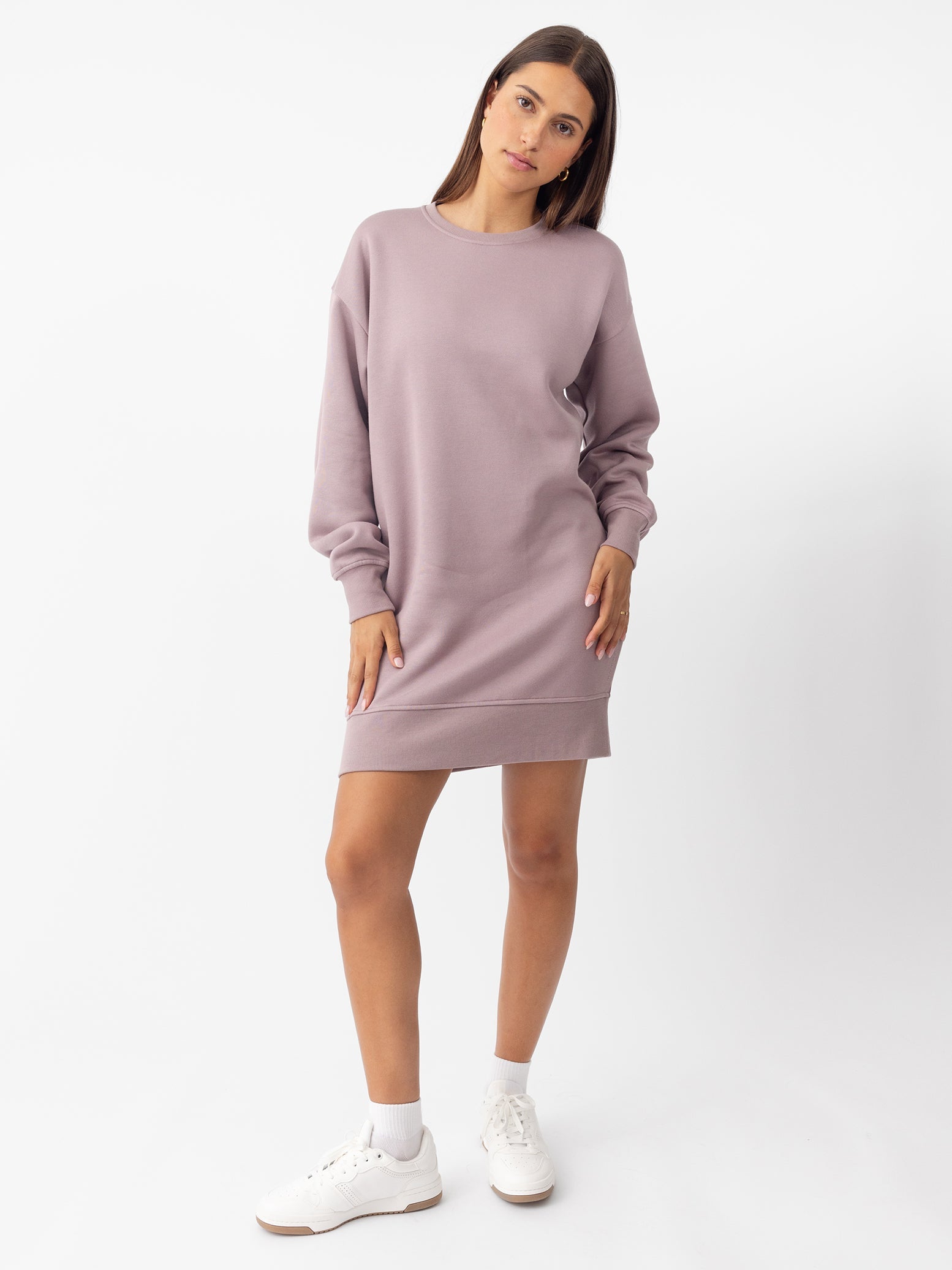 Cozy Earth - Women's CityScape Crewneck Dress - Last Chance