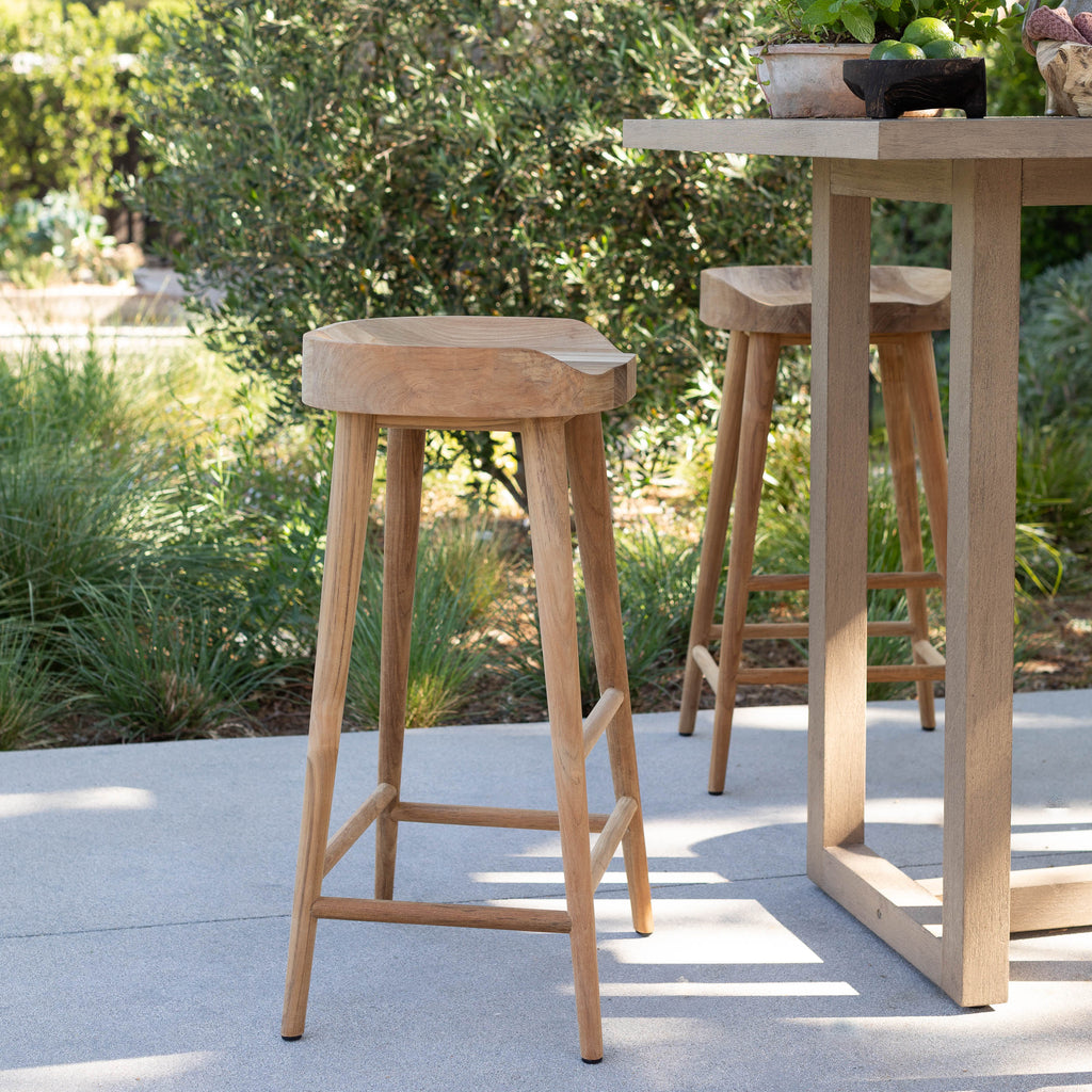 Amber Interiors - Noosa Backless Outdoor Bar Stool