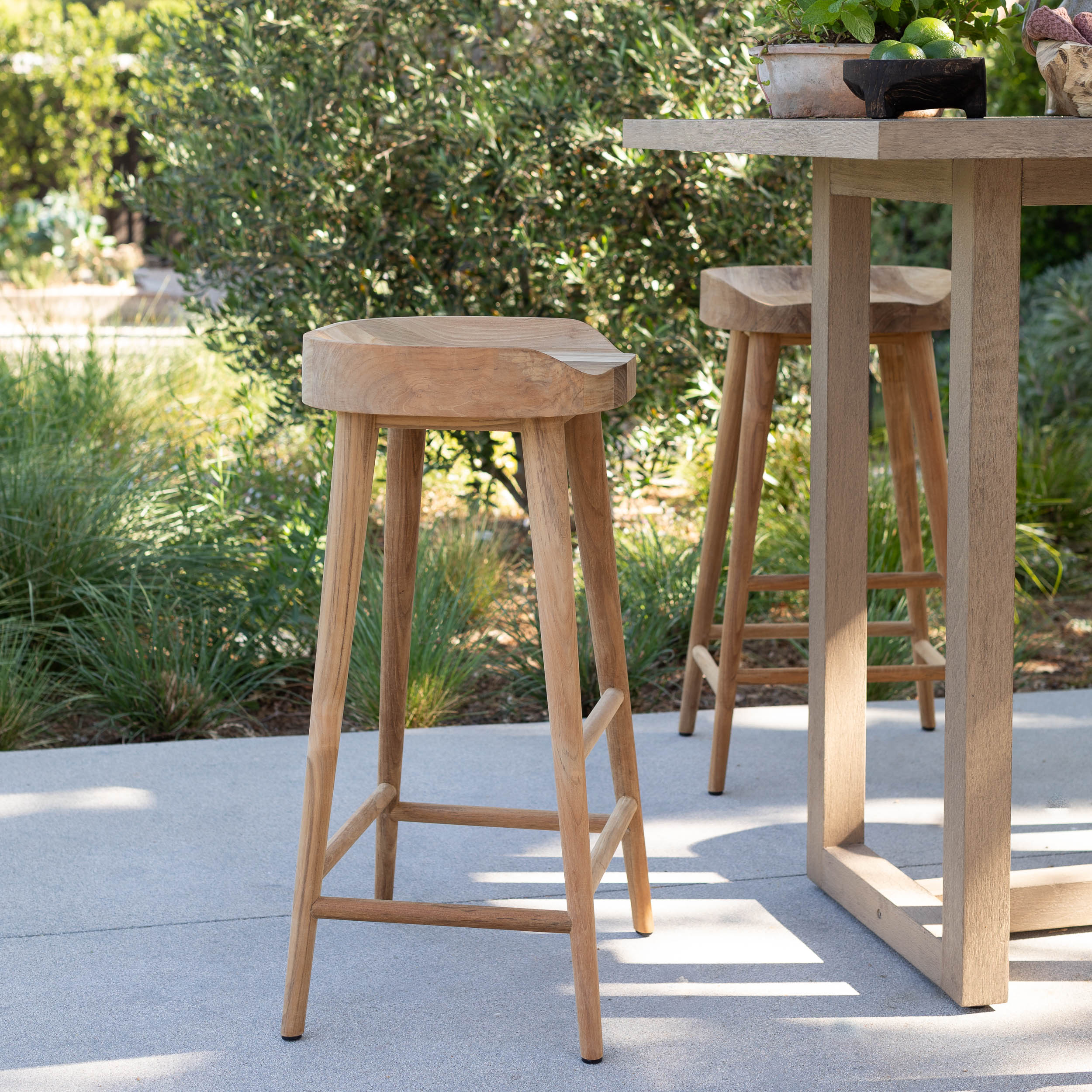 Amber Interiors - Noosa Backless Outdoor Bar Stool