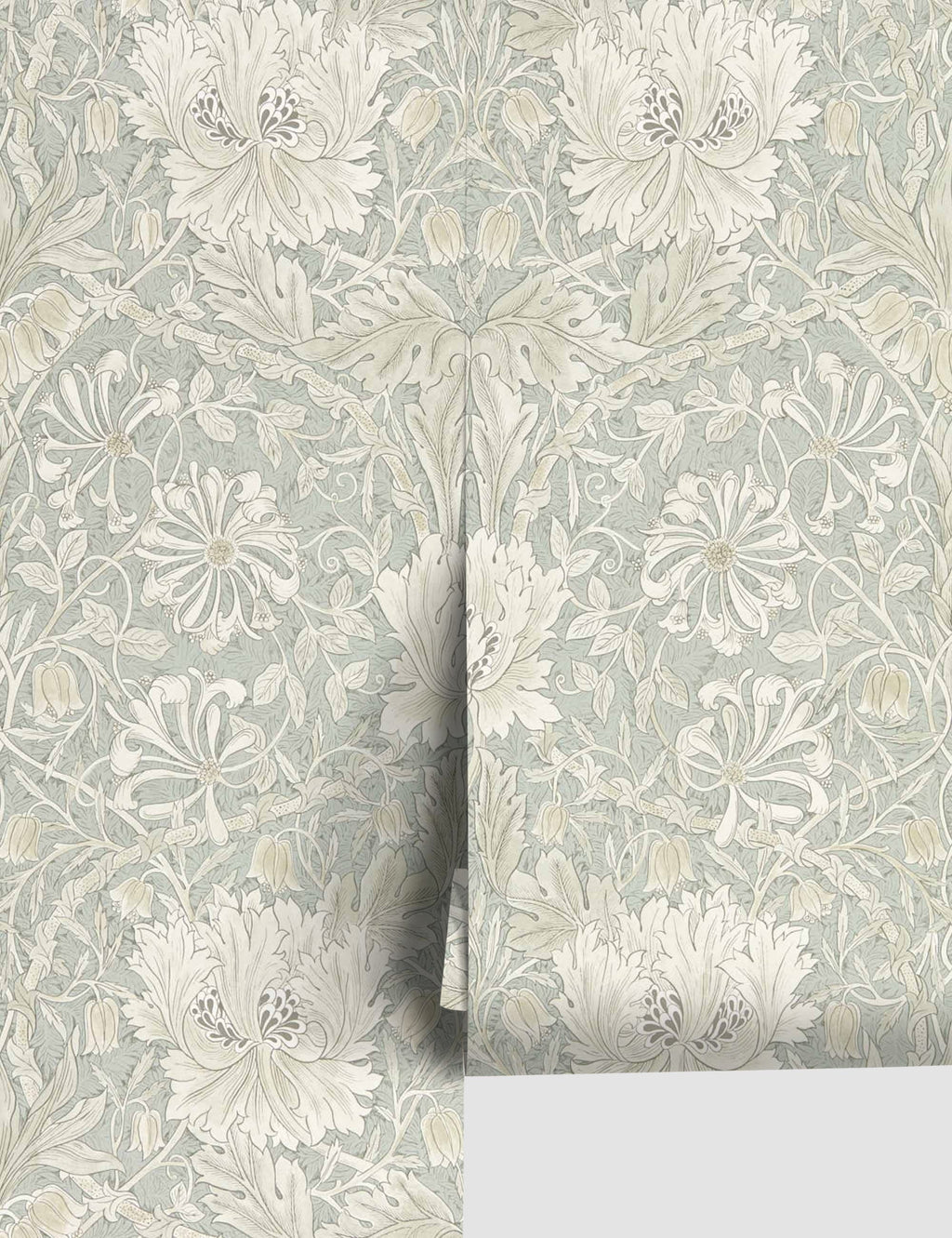 Lulu and Georgia - Pure Honeysuckle & Tulip Wallpaper by Morris & Co.