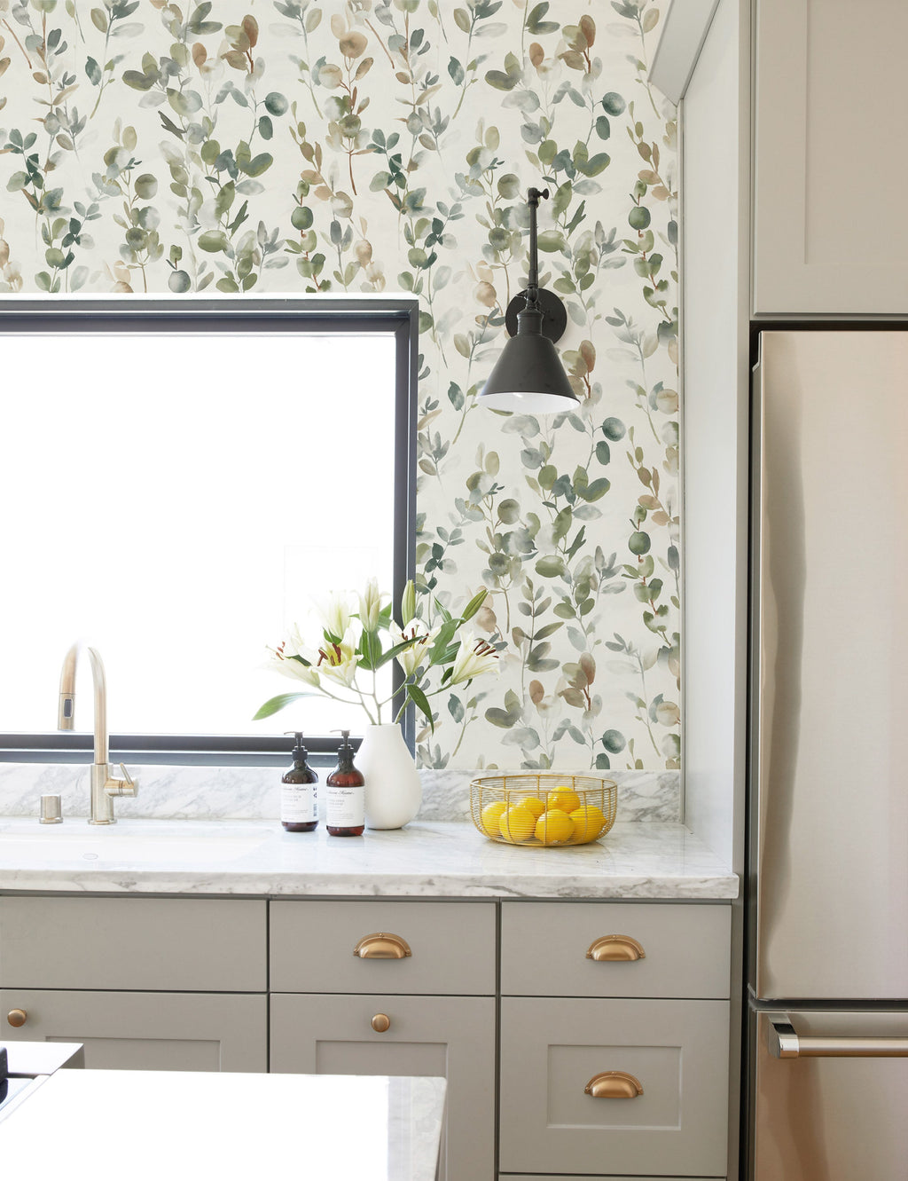 Lulu and Georgia - Joyful Eucalyptus Wallpaper by Candice Olson
