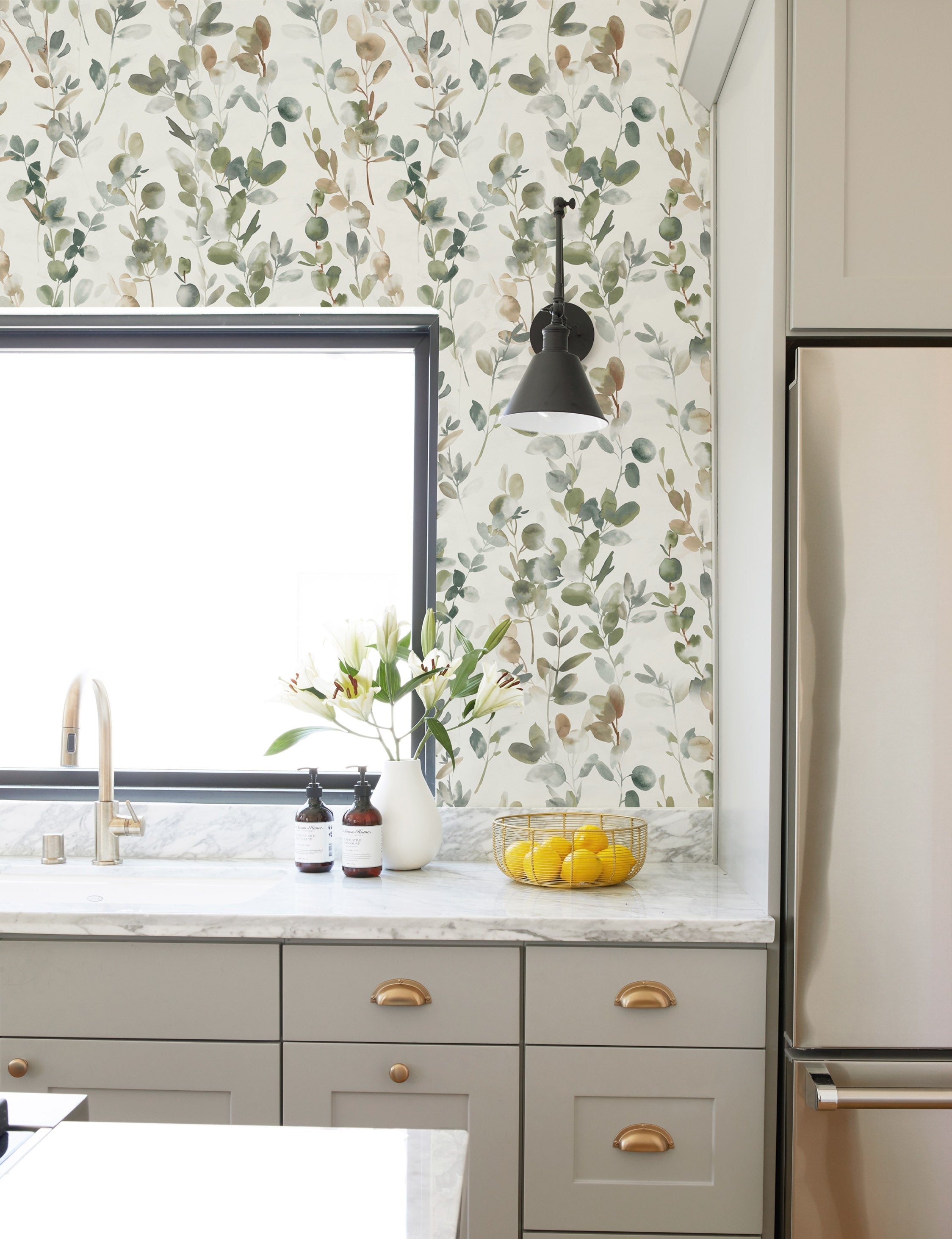 Lulu and Georgia - Joyful Eucalyptus Wallpaper by Candice Olson