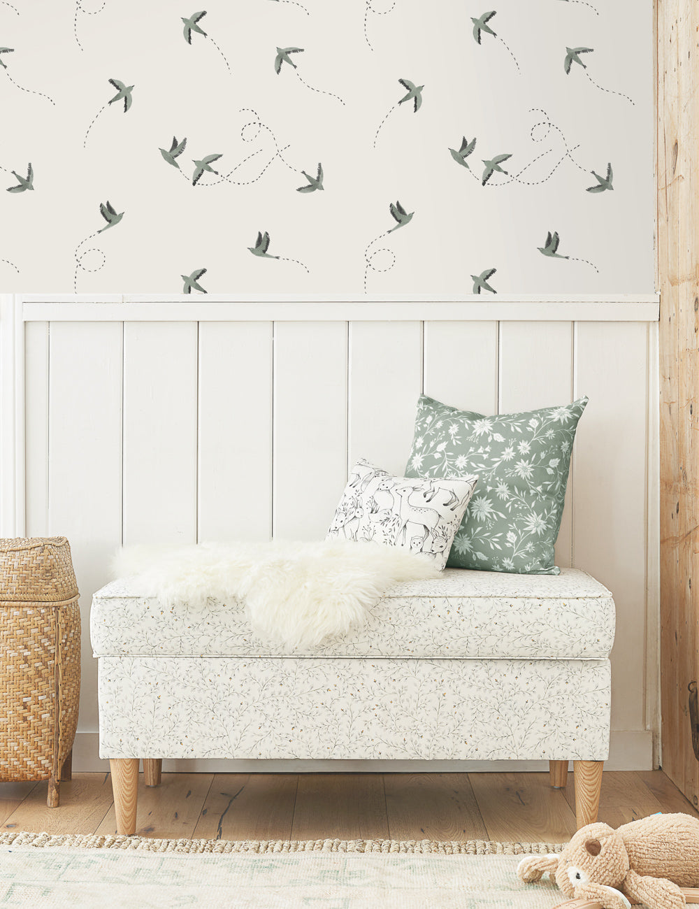 Lulu and Georgia - Sparrow Wallpaper by Rylee + Cru