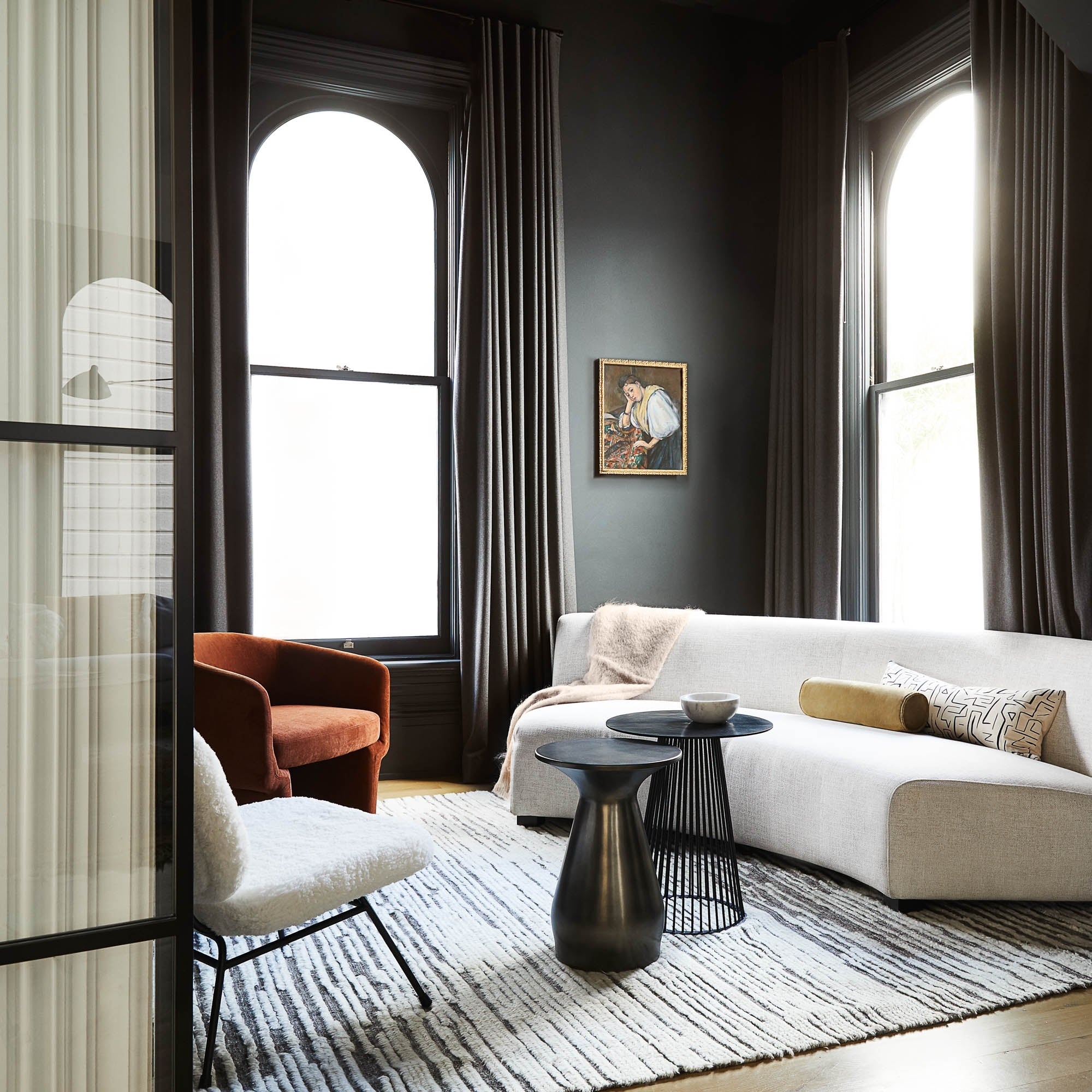 Lulu and Georgia - Saban 2 - Piece Curved Sectional Sofa