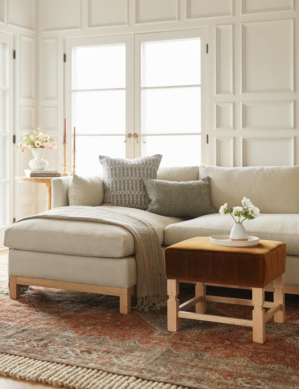 Lulu and Georgia - Ambleside Ottoman by Ginny Macdonald