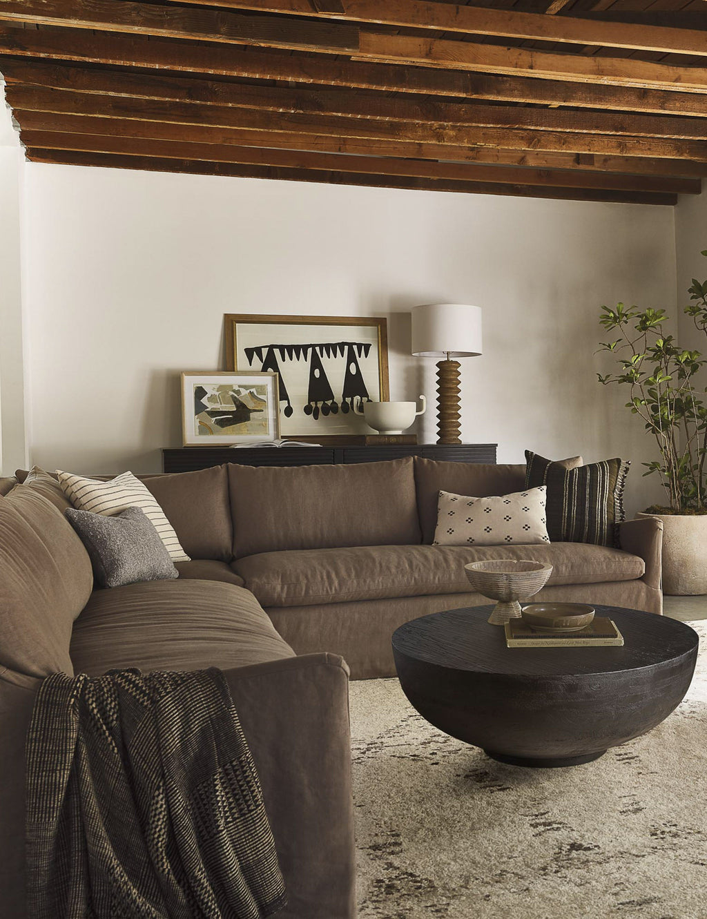 Lulu and Georgia - Portola Slipcover Corner Sectional Sofa
