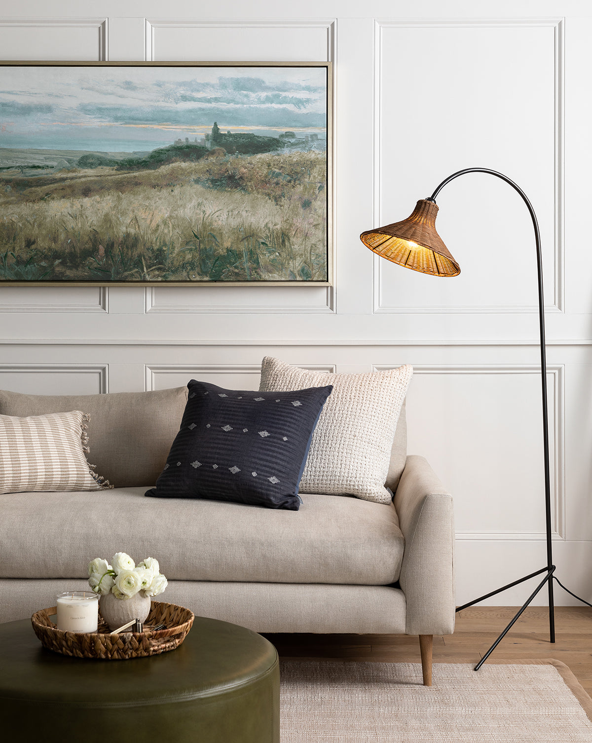McGee & Co - Johanson Woven Floor Lamp