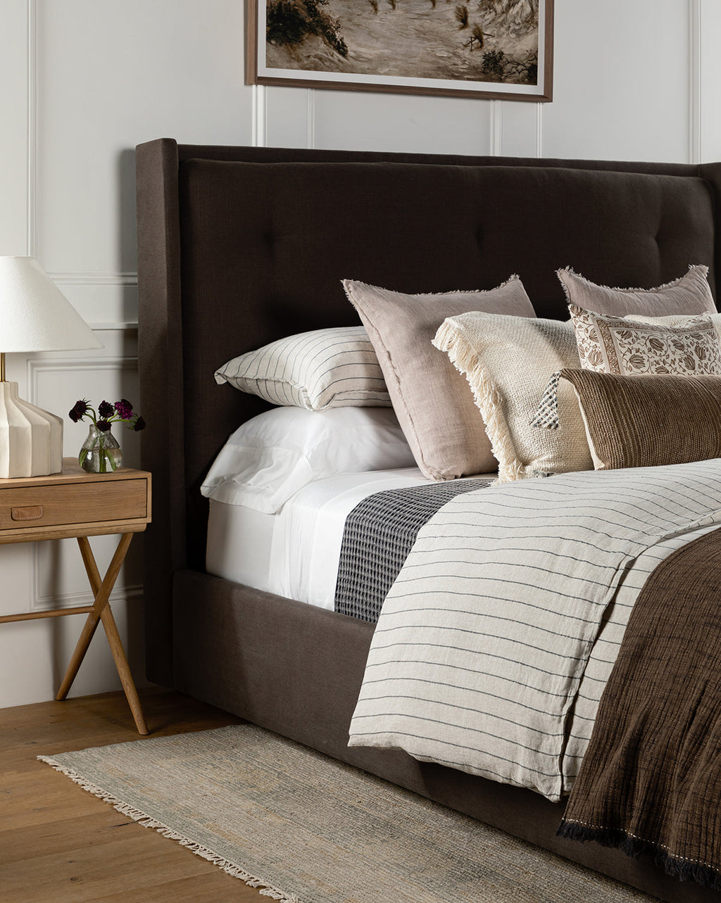 McGee & Co - Ria Bed Tall Headboard