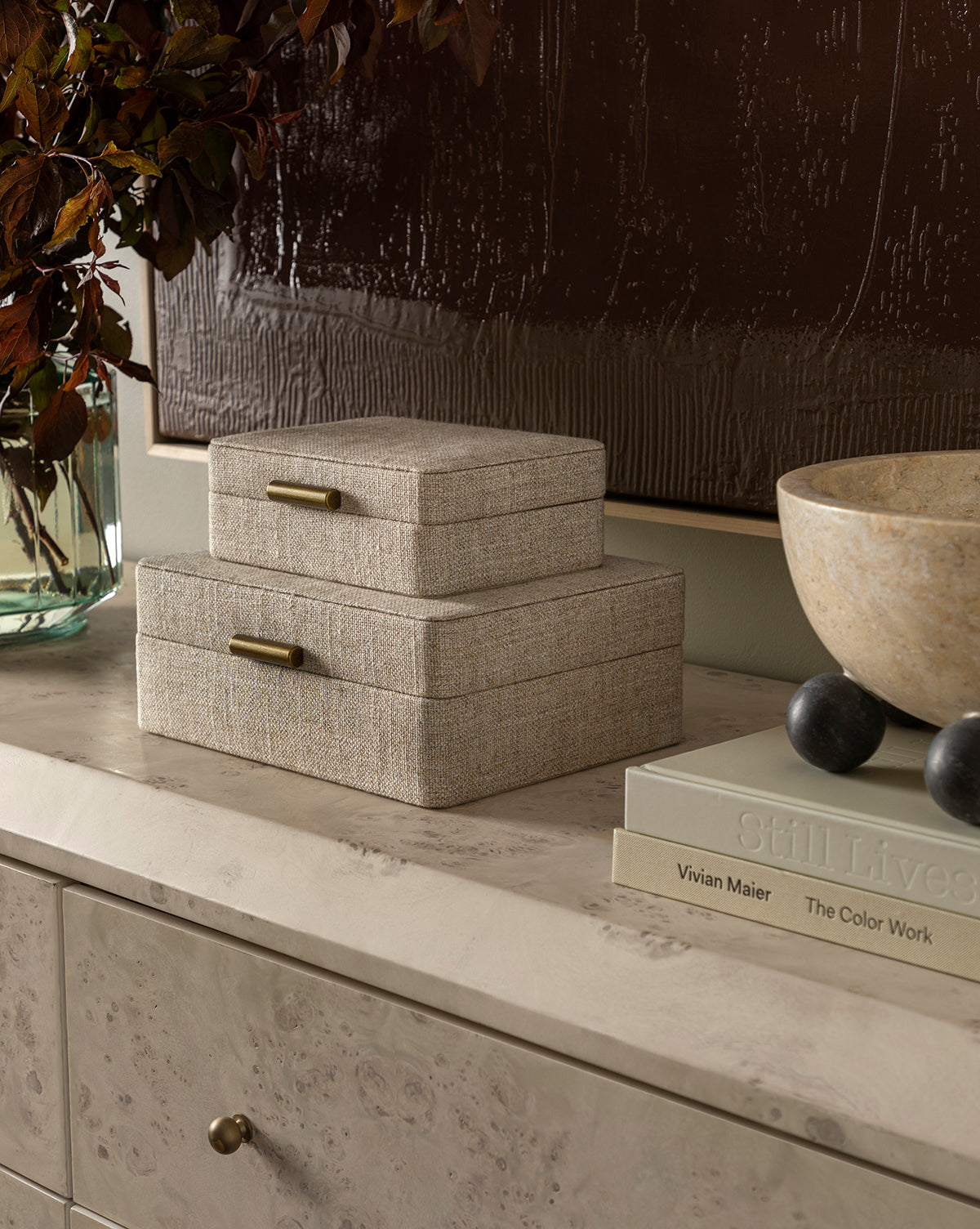 McGee & Co - Natural Fabric Box