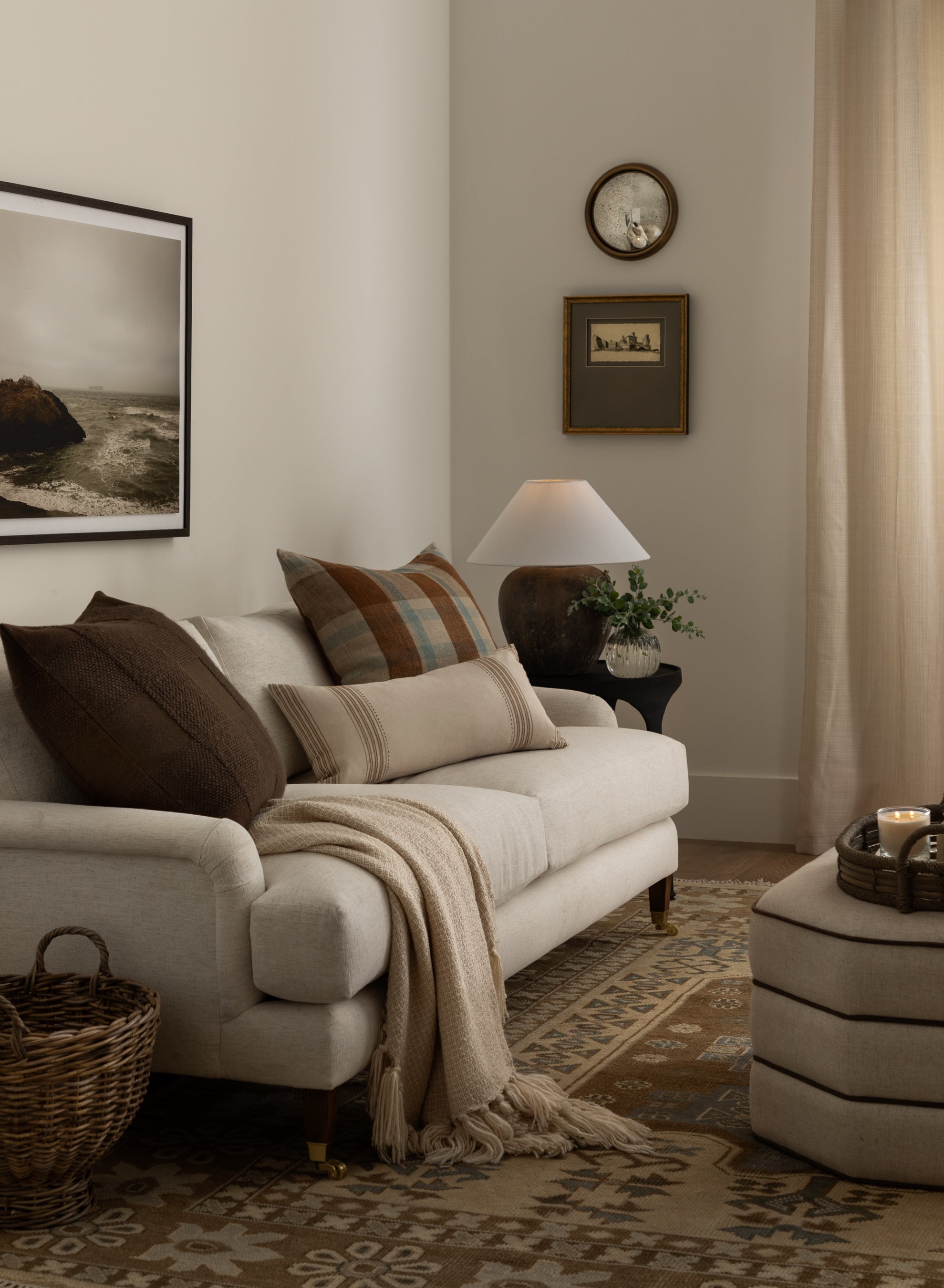 McGee & Co - Lucille English Roll Arm Sofa 78"