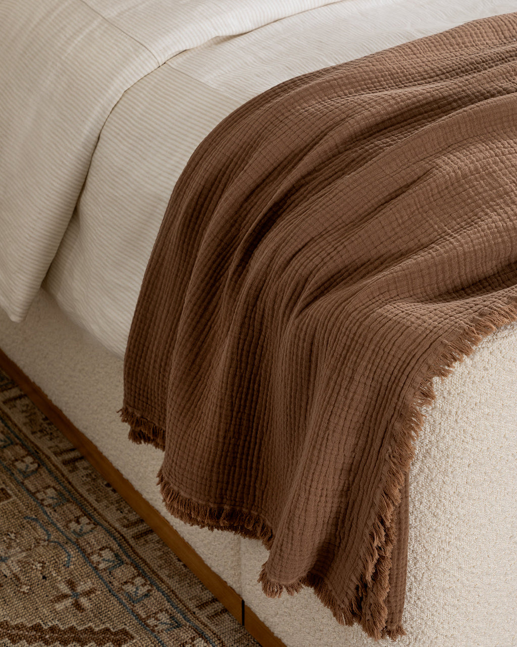 McGee & Co - Marinella Oversized Waffle Throw