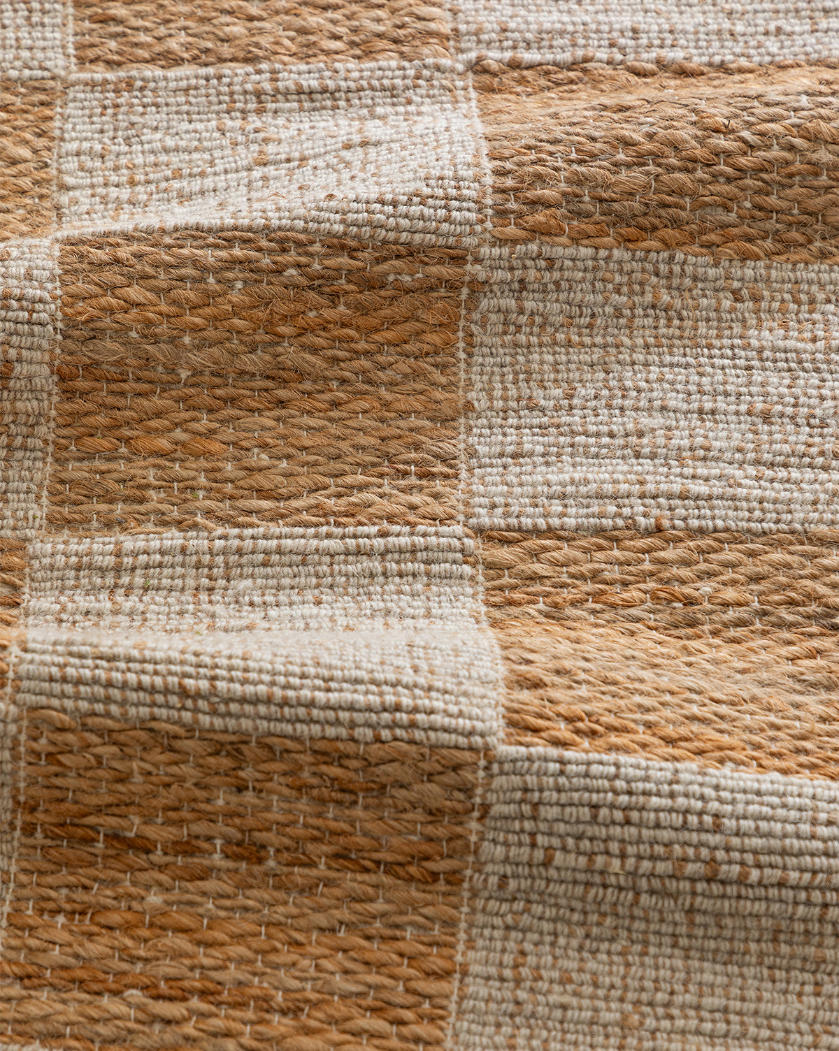 McGee & Co - Wool & Jute Handwoven Checkered Rug