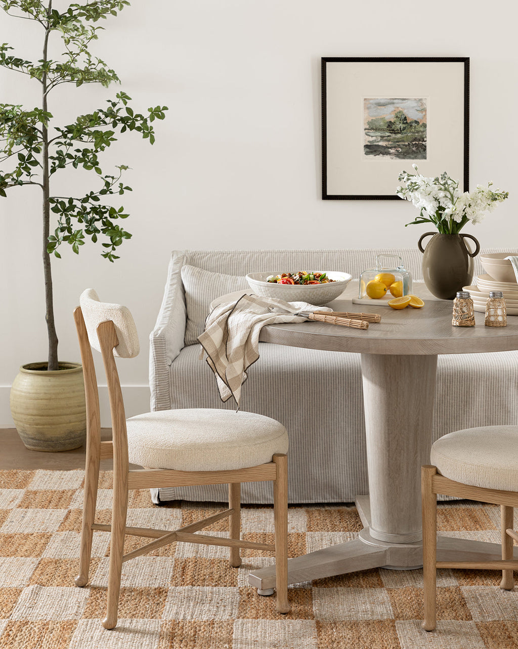 McGee & Co - Olivier Slipcover Dining Bench
