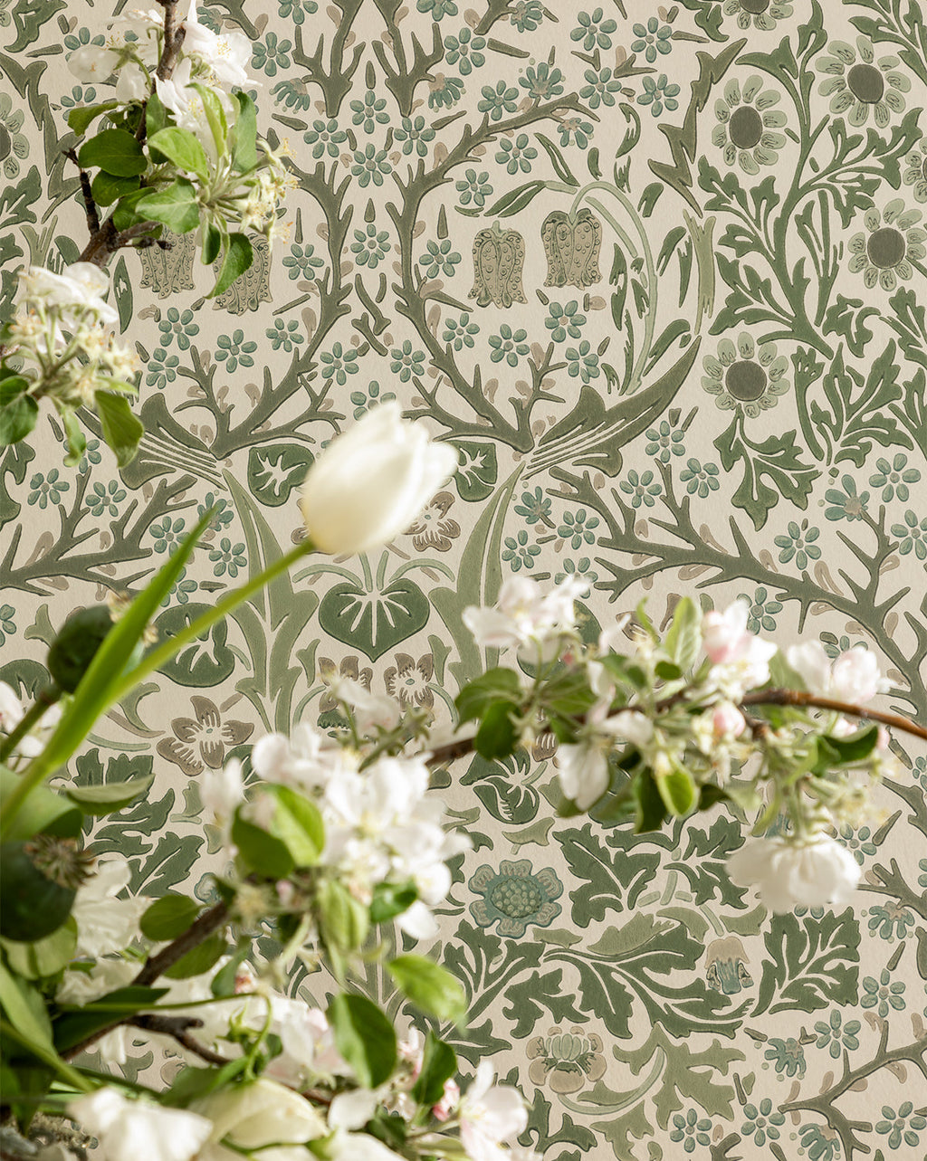 McGee & Co - Morris & Co. x McGee & Co. Blackthorn Wallpaper