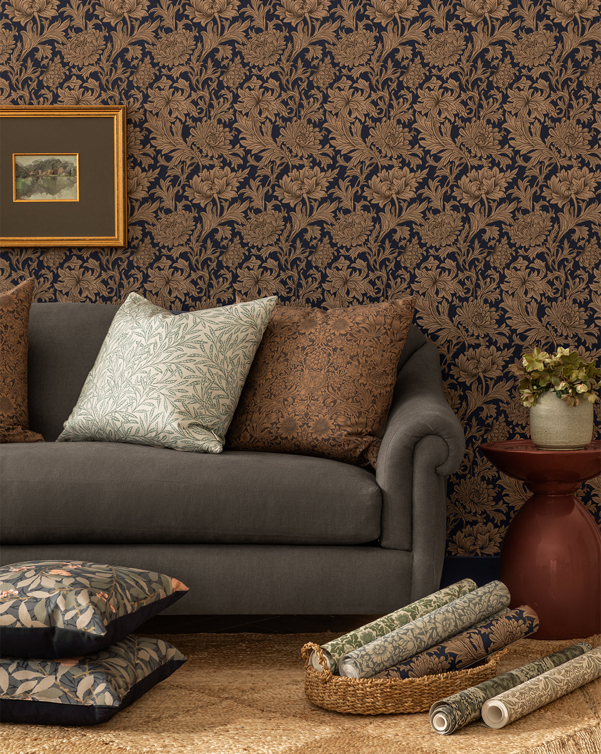 McGee & Co - Morris & Co. x McGee & Co. Chrysanthemum Wallpaper