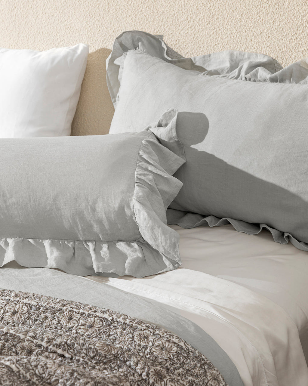 McGee & Co - Ruffle Linen Shams (Set of 2)
