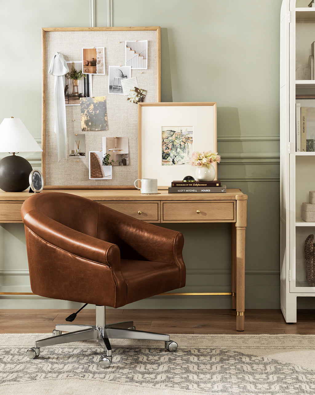 McGee & Co - Clemence Leather Desk Chair