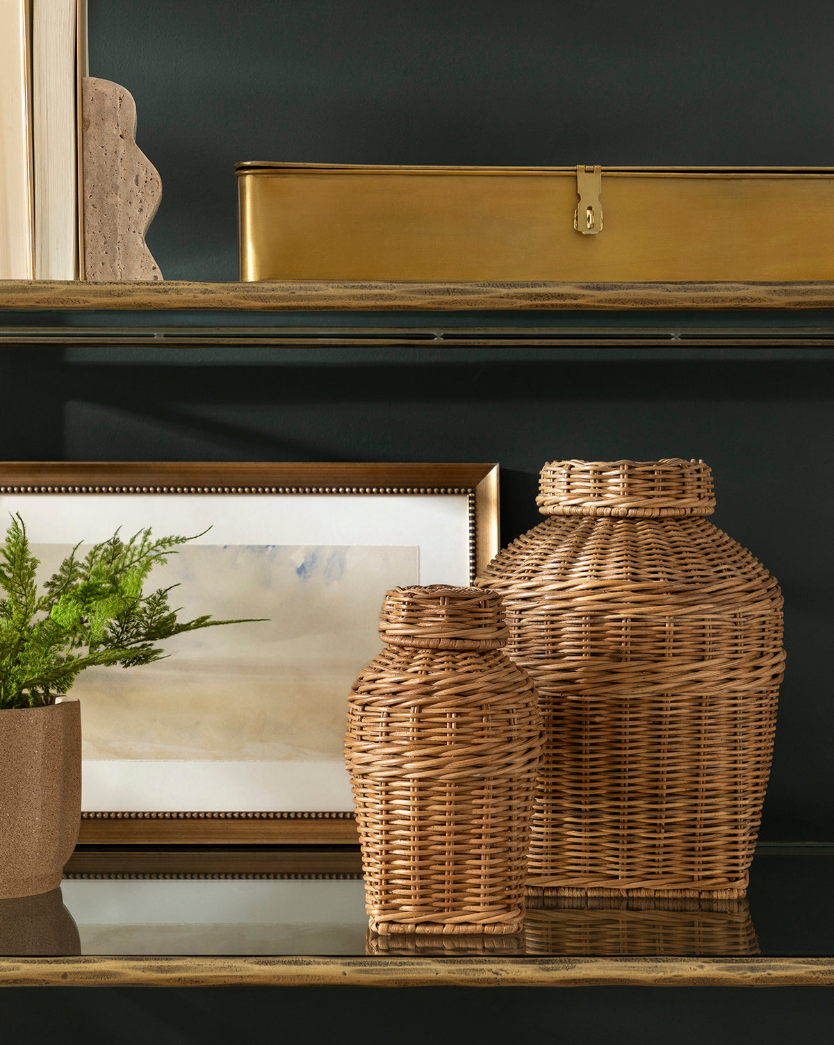McGee & Co - Ahnamia Wicker Jar